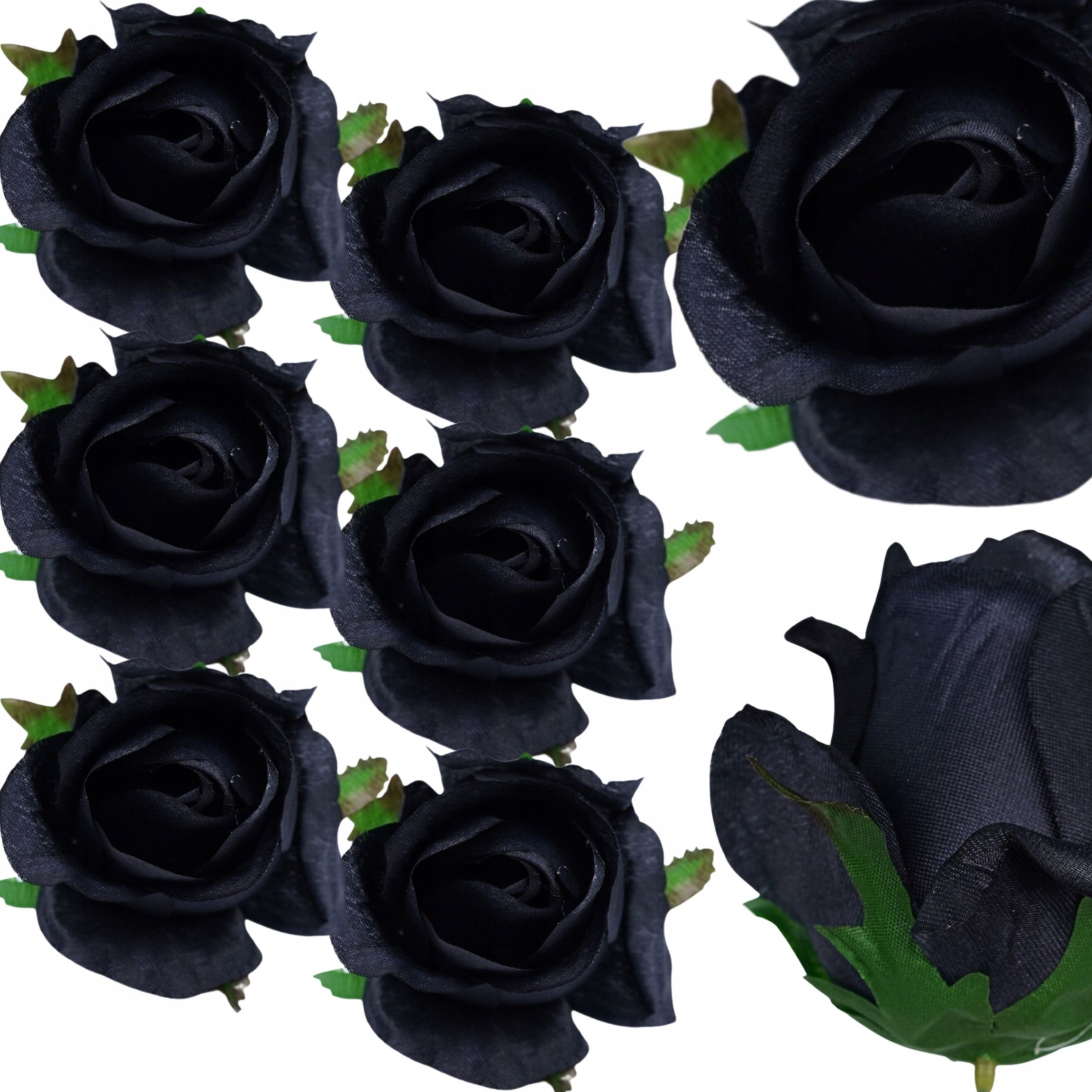  6x dirbtinės gėlės rožė wyrobowa galva komplektas 10cm violetinė