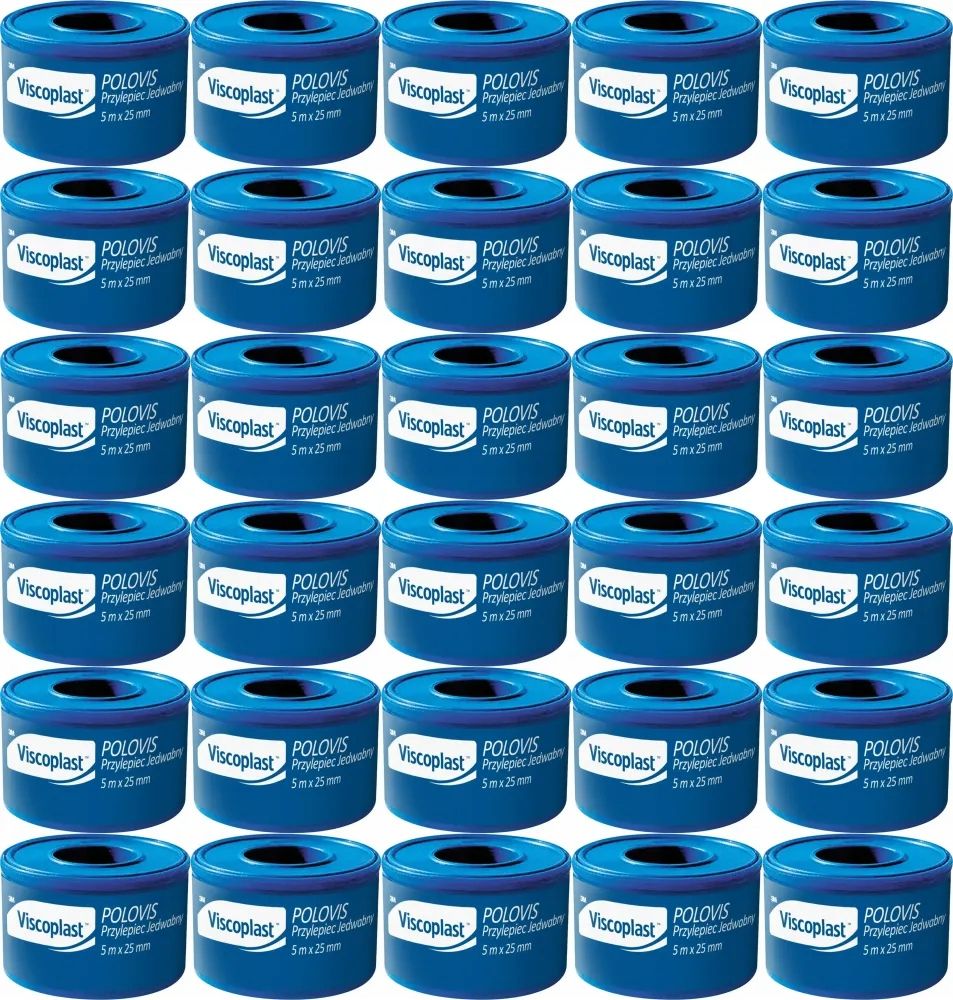  Viscoplast patch dressing polovis 2.5cm x 5m in einer rolle x 30 pcs.