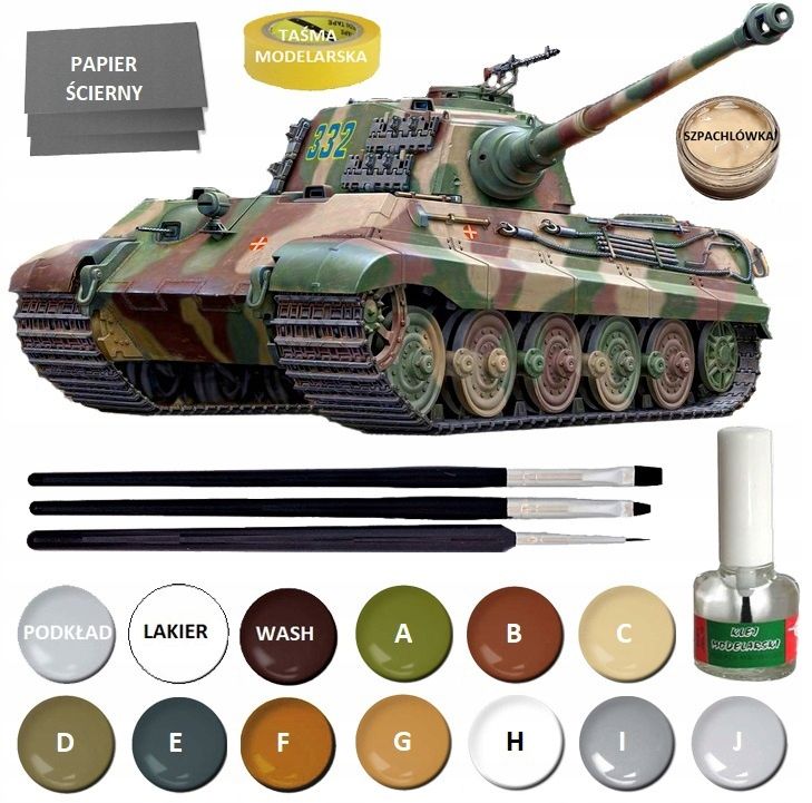  Modell panzer panther panzer panther a + acrylfarben für modelle +....