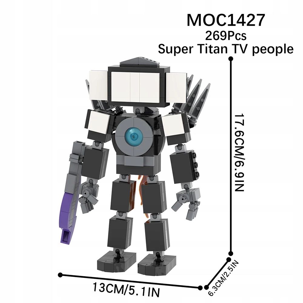  Mooxi skibidi toilet set macht bricks game großartig titan corps vs monitor man a