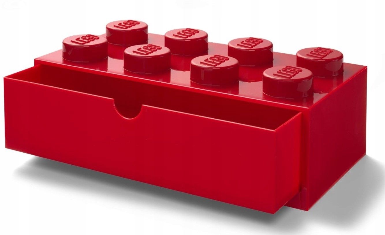  Lego dėtuvė kaladėlė 4 stalčius juodas rašomajam stalui