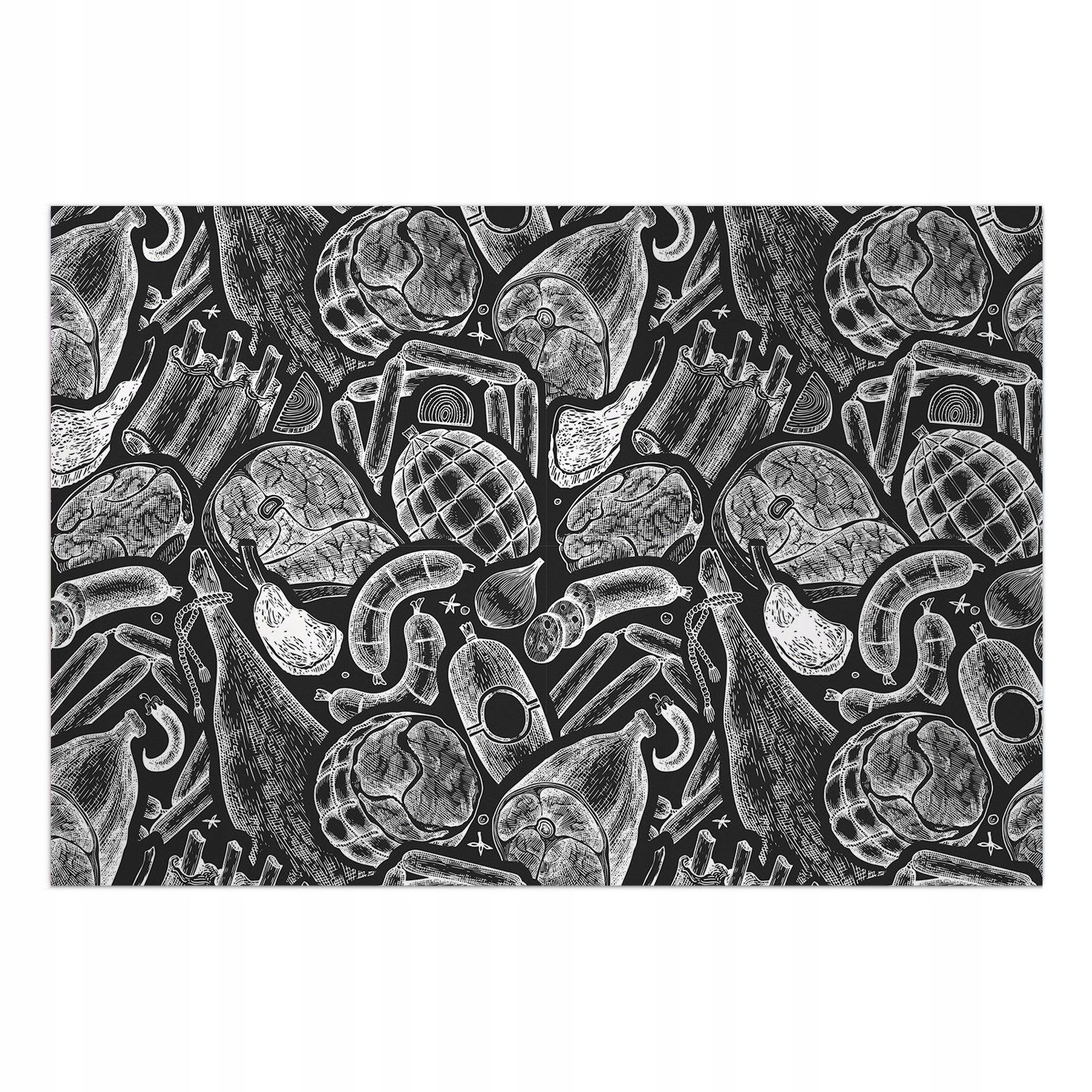  Mat on the floor vinyl modern fence 150x100 cm
