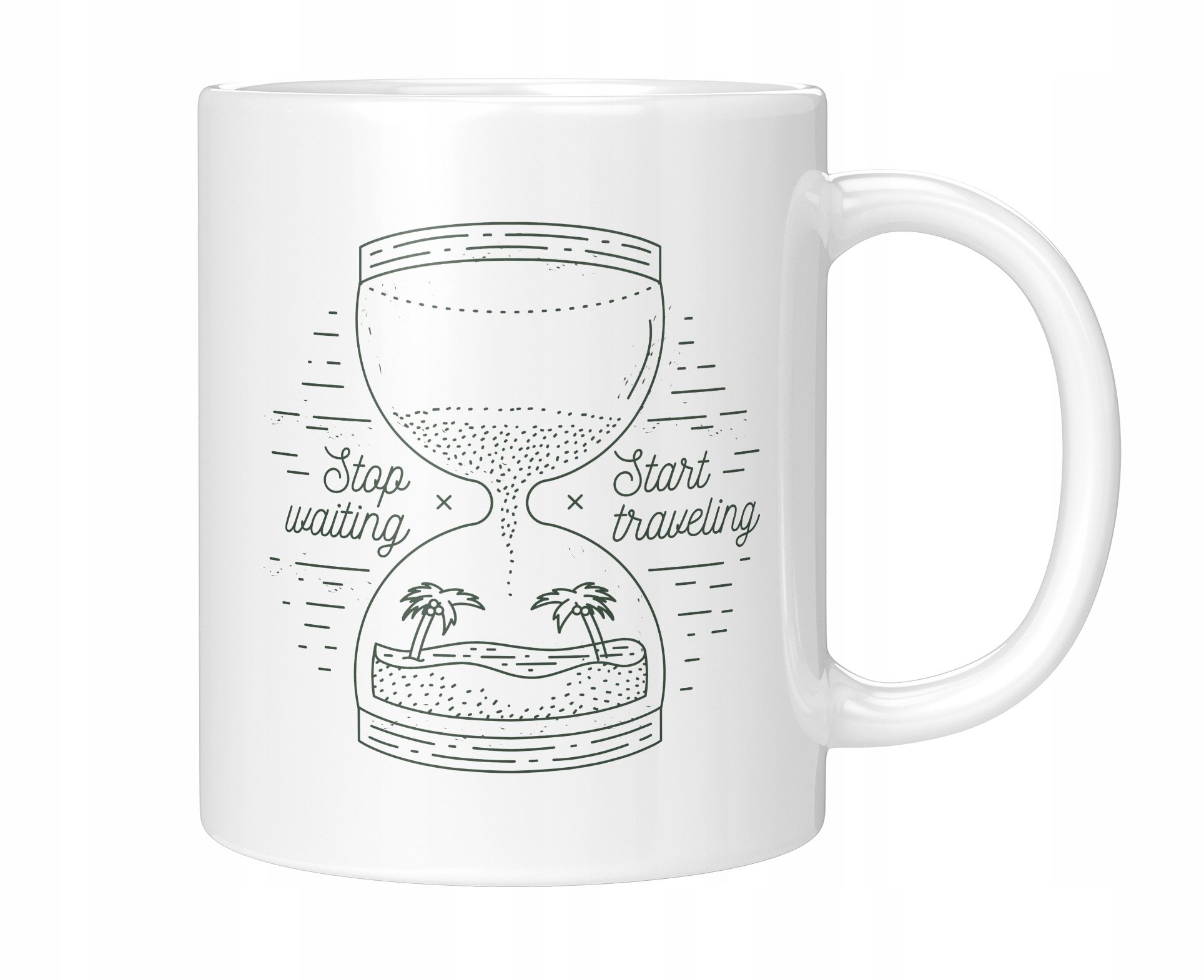  Keramikbecher 330 ml sommer sanduhr