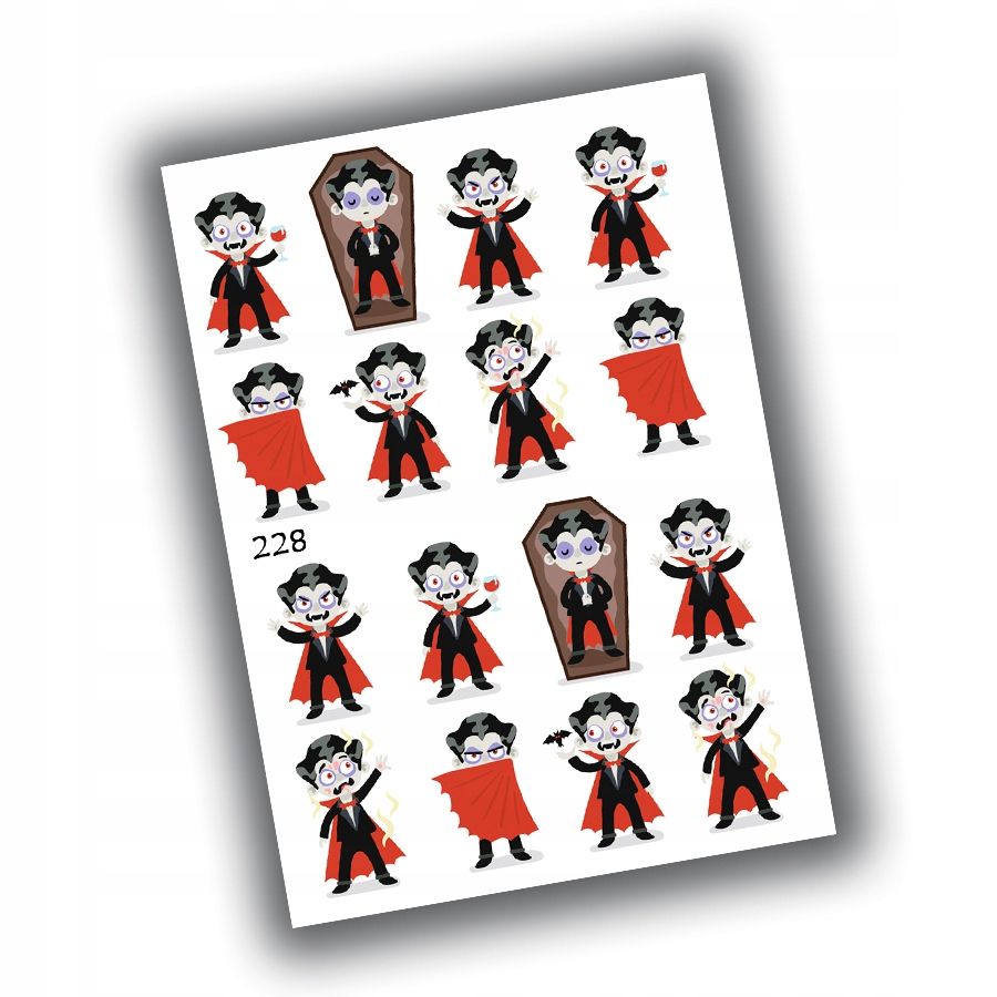 Aufkleber halloween für kinder 7,5x10,5 n203