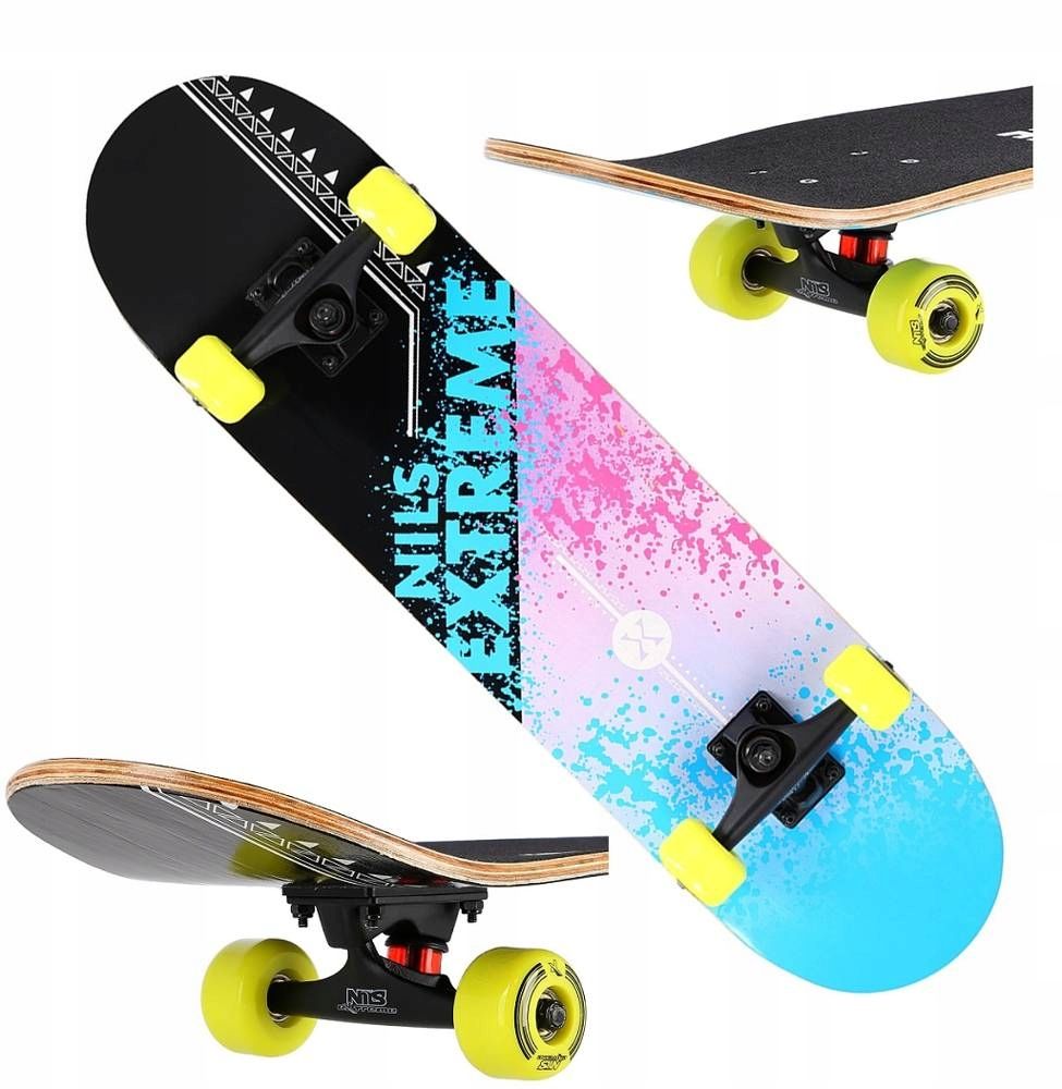  Nils klasický skateboard drevený profilované skateboard abec-7