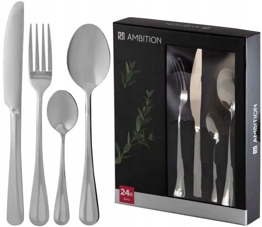  Amefa 24 besteck 1410 austin trend schwarz garnitur modern feiertage 6 personen