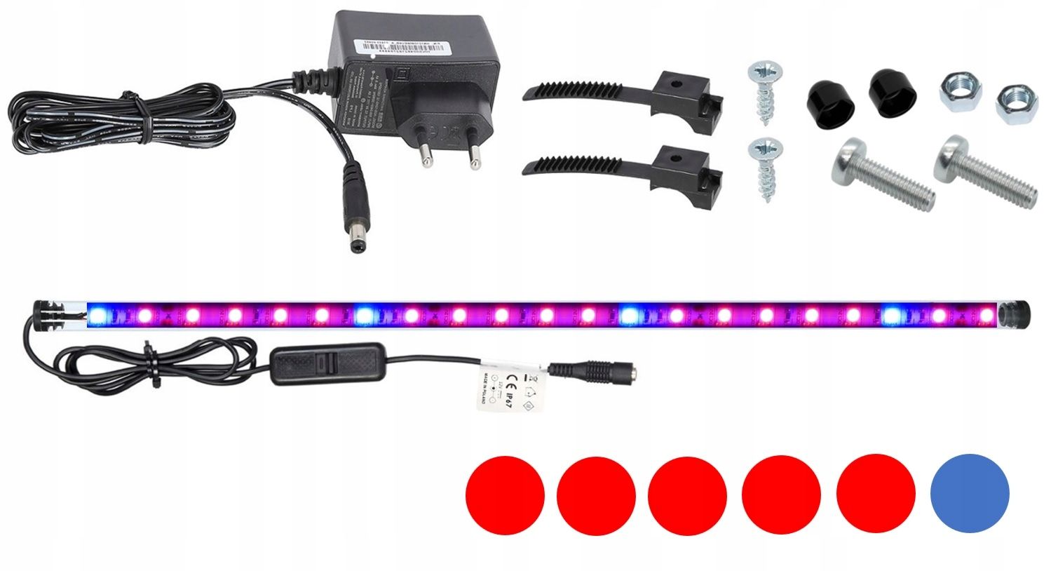  Led zářivka plant rostliny 30cm akvárium grow 1:1