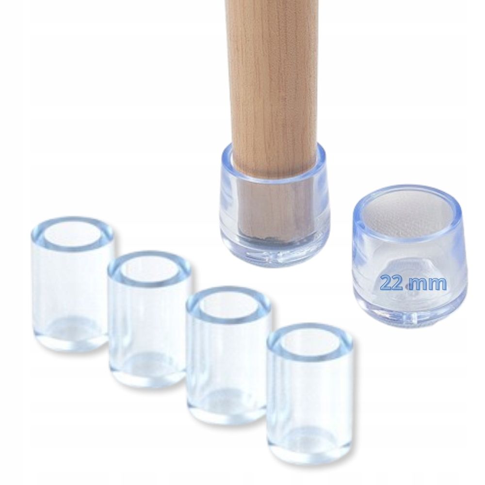  Tipy pro nohy židle nábytek čepice s plstí ochranný černá barva 12-16mm x16