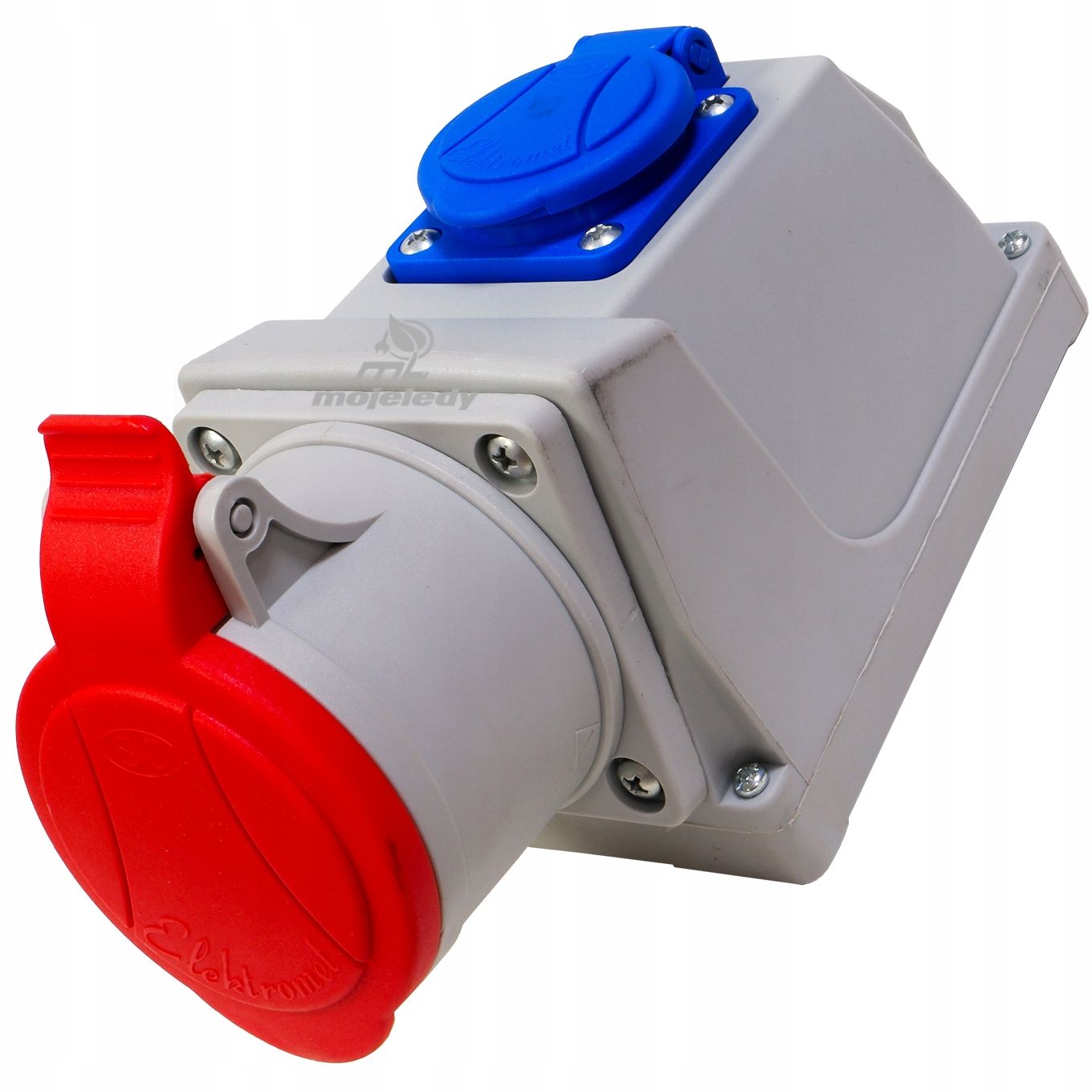  Taisns spraudnis 16a z/u uni-schuko melna krāsa wt-40