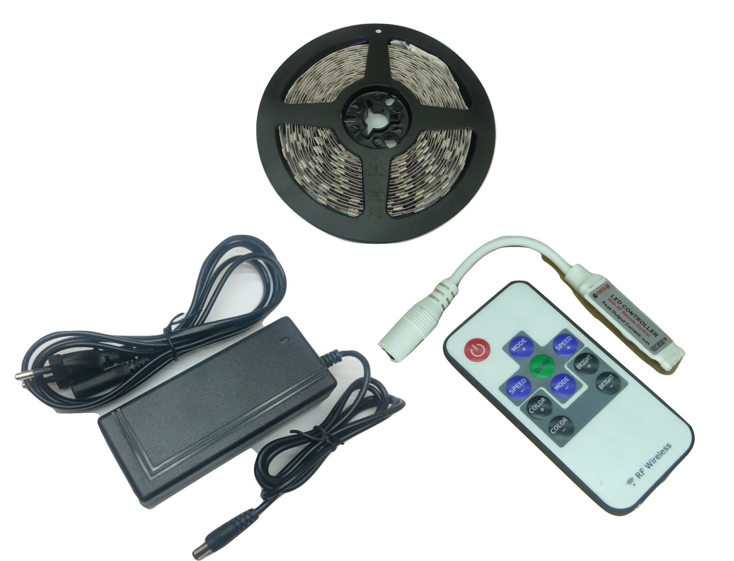 Soubor rgb pásek 5050 900 led 15m ster radio + zas