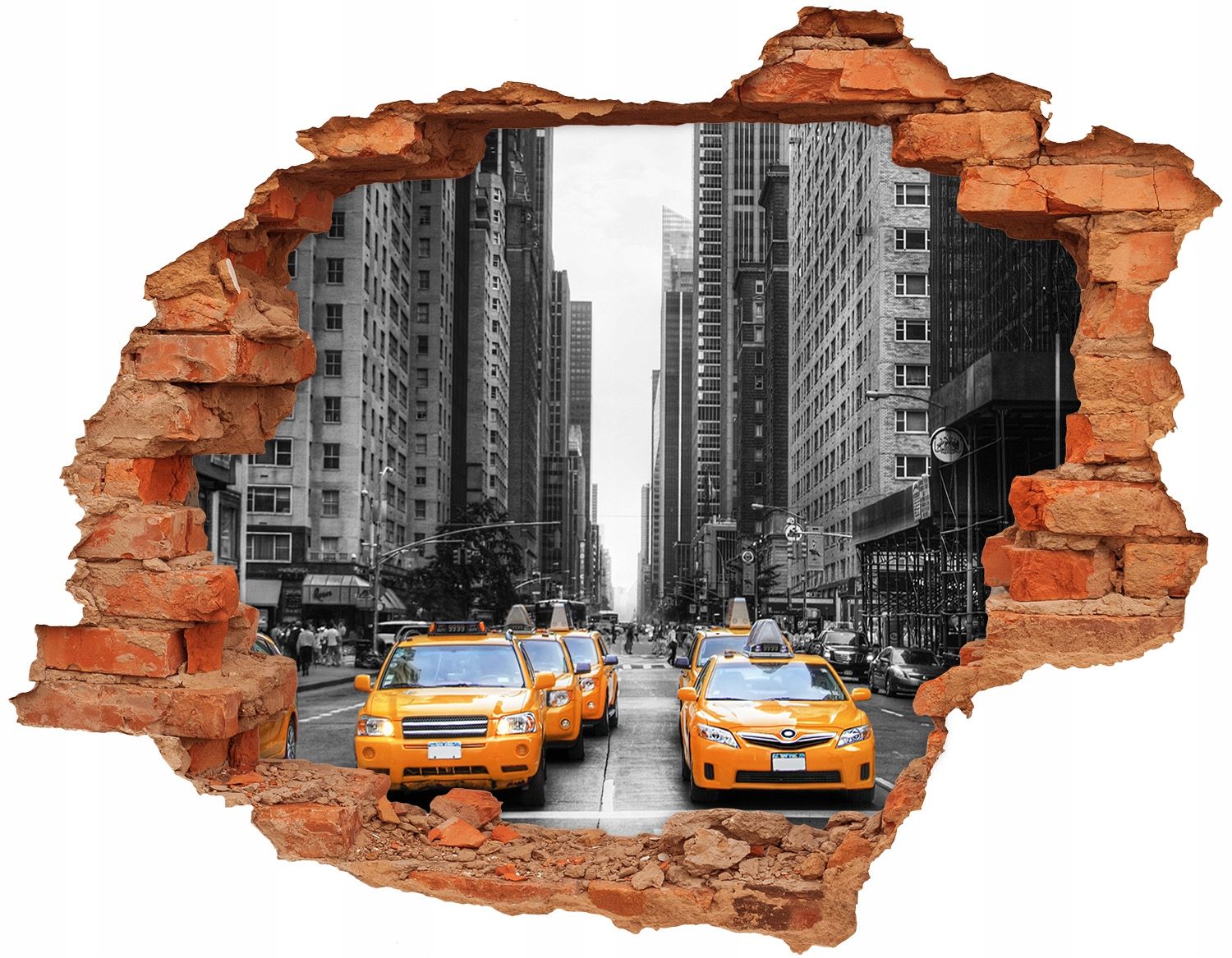  Otvor 3d výzdoba na zdi 148x115 cm lilie voda