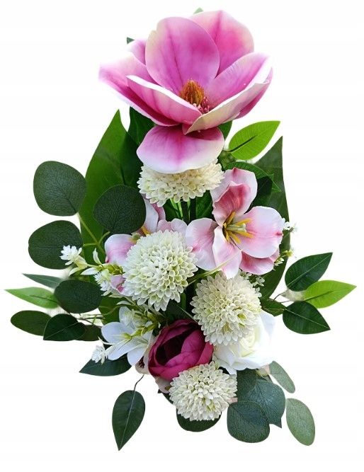  Bouquet red orchid into a vase artificial flowers tombstone cemetery premium