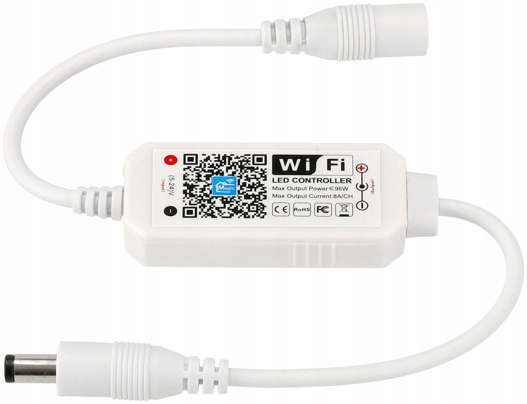  Valdiklio led juostos rgb smart tuya 5-24v 6a dc programėlė mobilus
