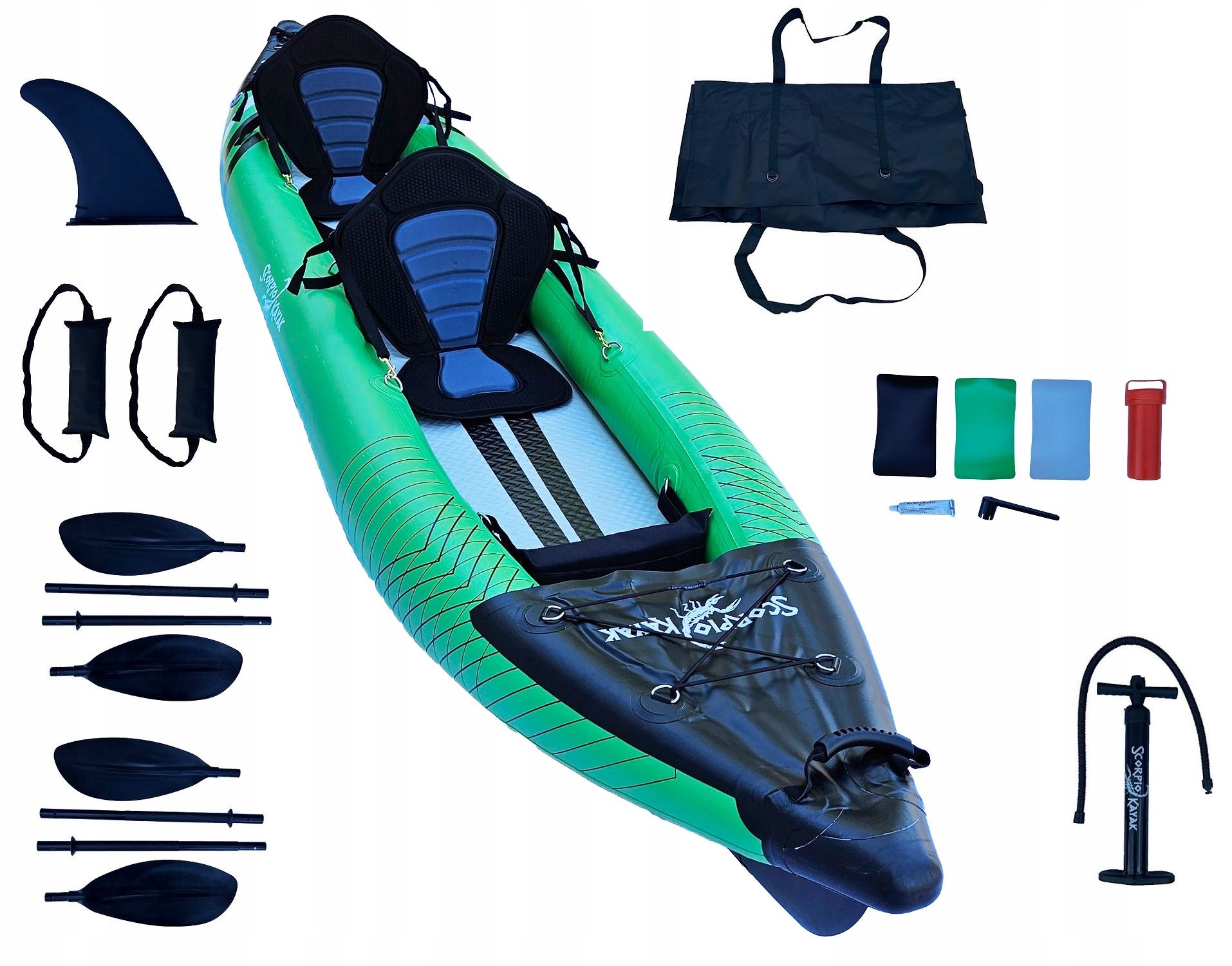  Double kayak inflatable tourist with floor dropstitch set double