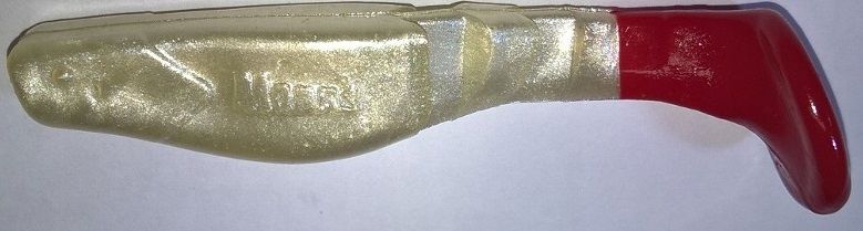  Manns predator 3,5cm geltonas su juodu grzbietem