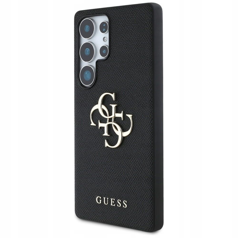  Případ guess classic logo - samsung galaxy s25 velmi černá barva