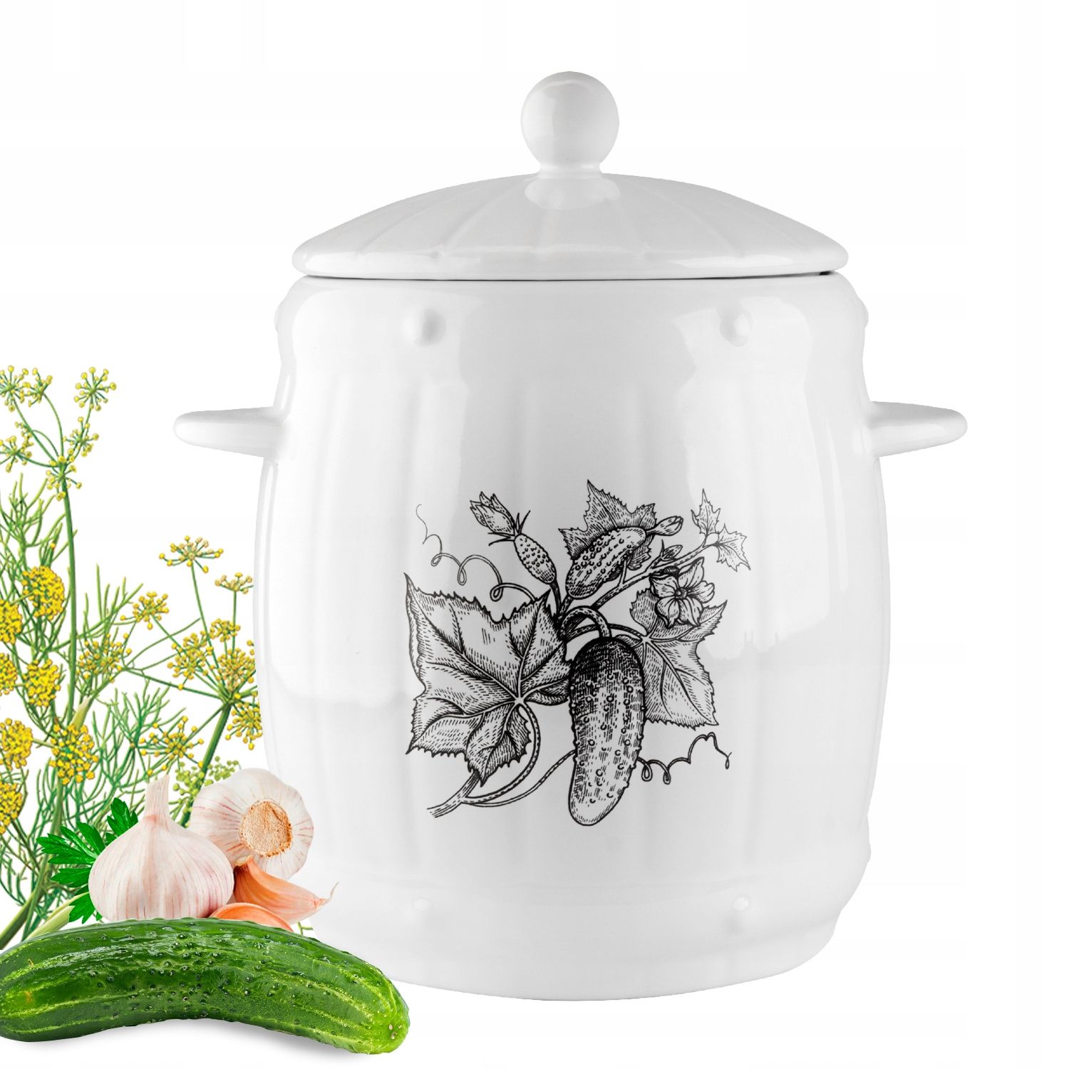  Pot stone mass barrel 5 l for sauerkraut cucumber kiszonki stone mass