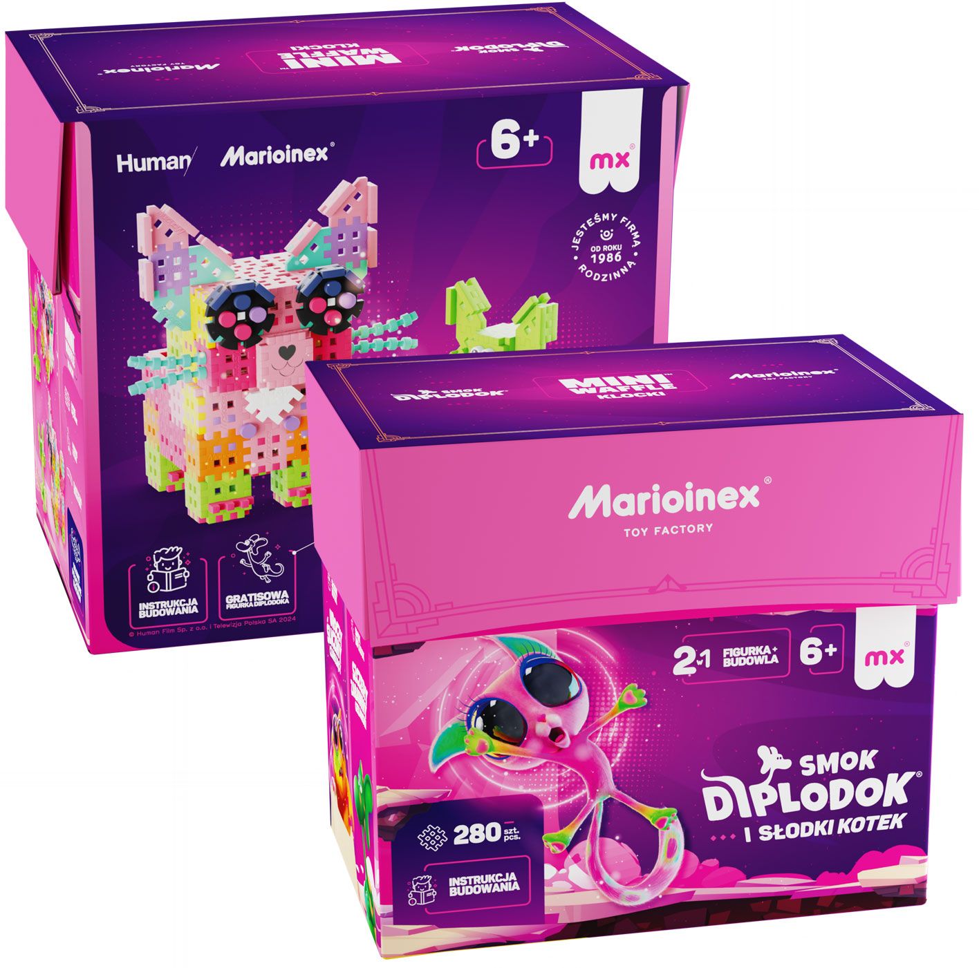 Marioinex waffle mini autos race car, megan, 50 el pink, rennen 2 in 1