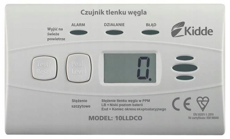  Kidde anglies monoksido jutiklis k10llco