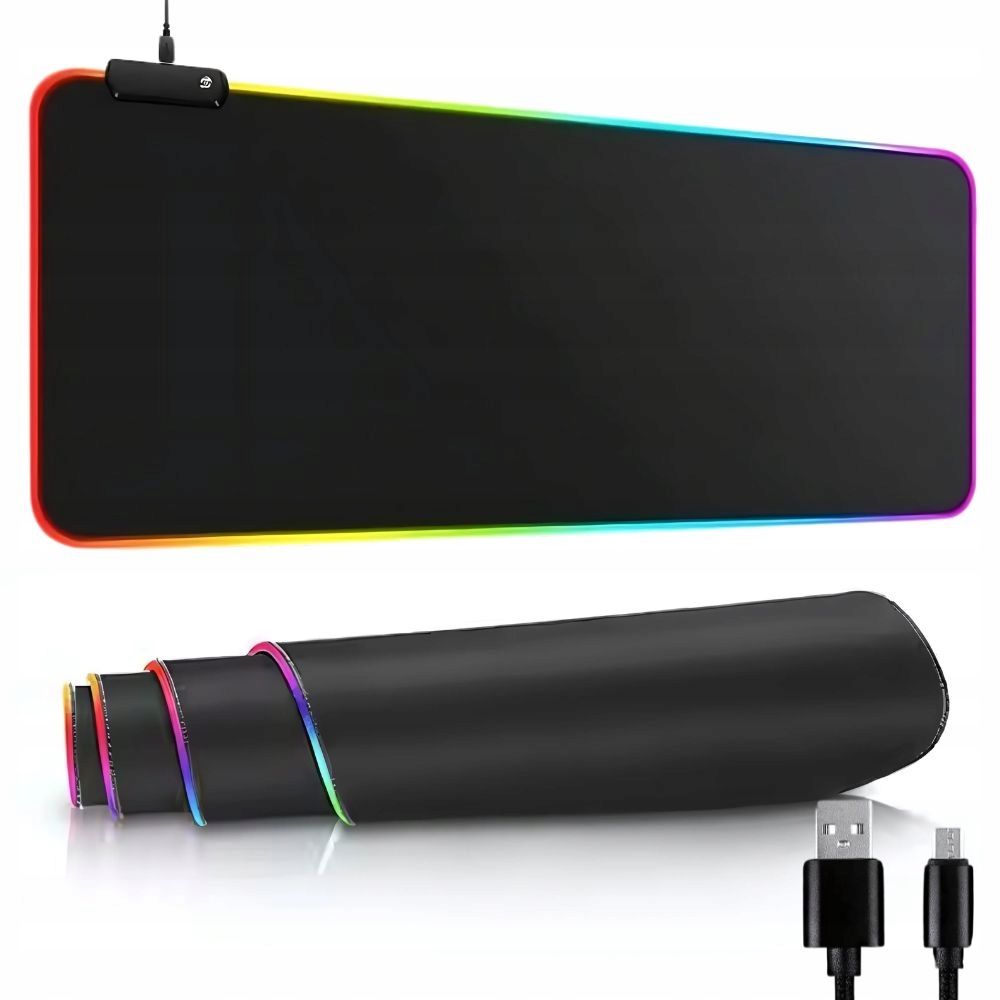  Ar apgaismojumu podklada pelēm spēles led rgb priekš spēlētājs xxl 90x40