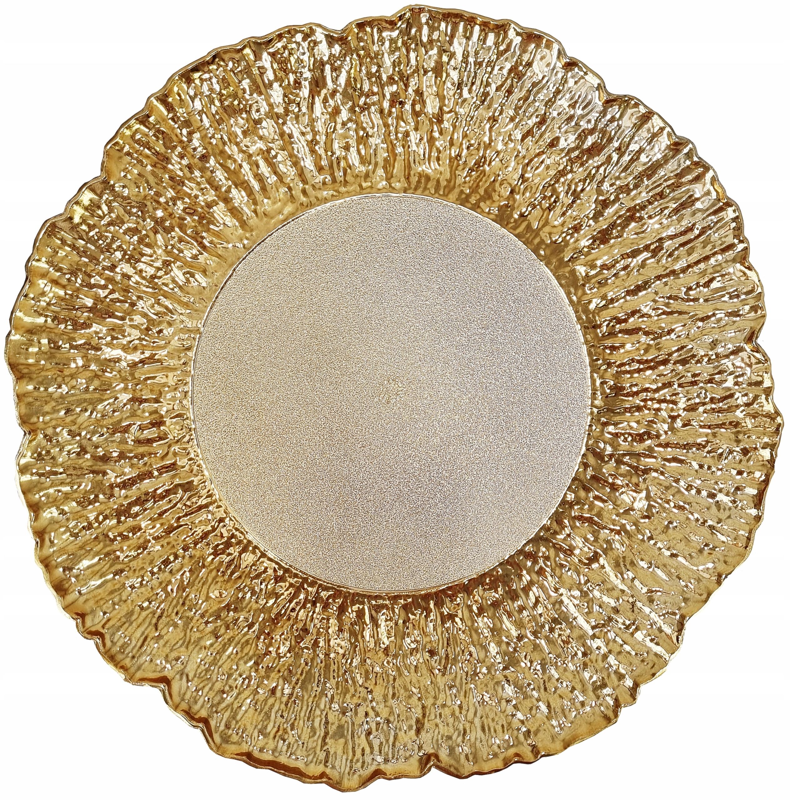  Decorative plate podstwka plastic under the plate gold o33 kp0647a