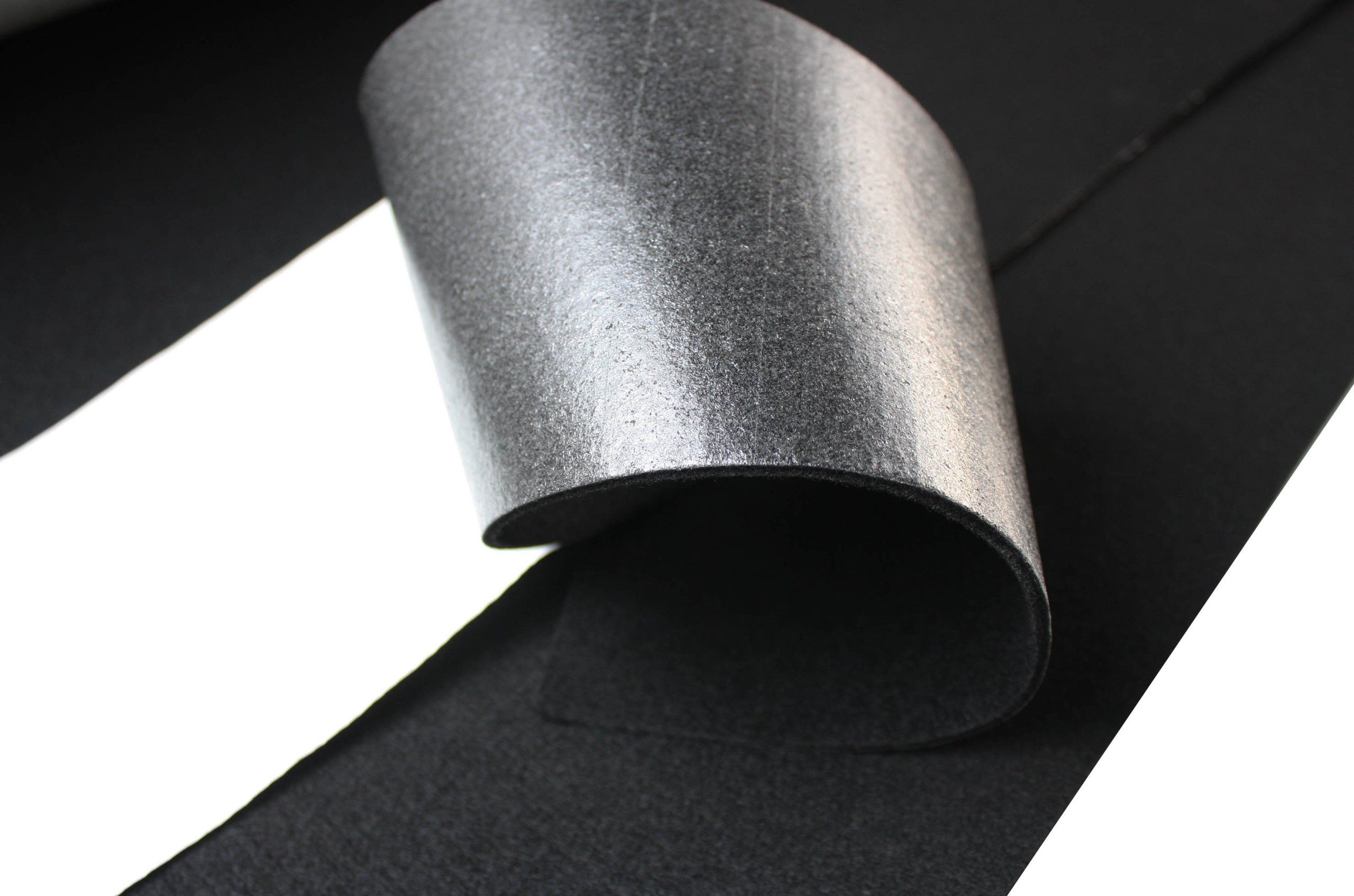  Felt self-adhesive glue 3,5mm with glue black 10x100cm - fk36-ad