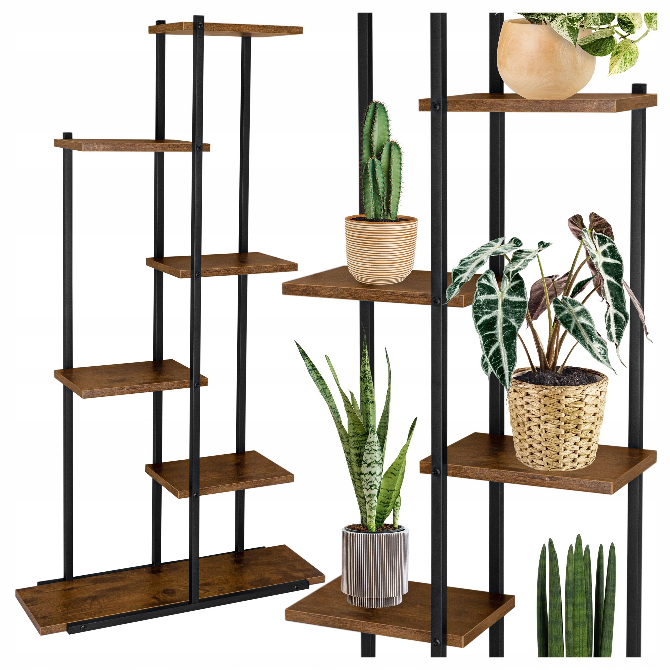 Metal stand for flowers flower stand flowerpots standing shelf with shelves loft style