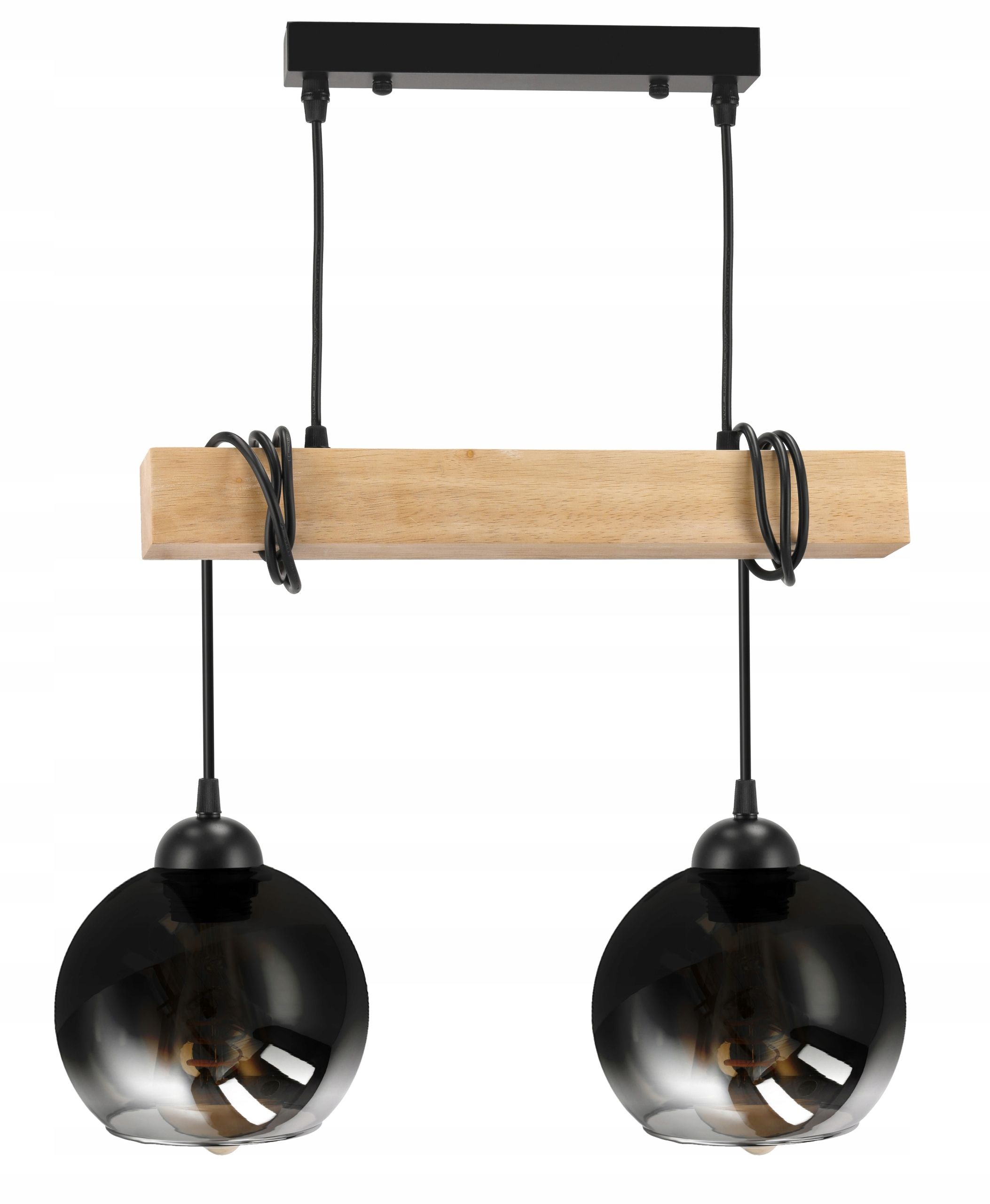  Stropné svietidlo visiace led drevený biala 3xe27 lampa amber jantár