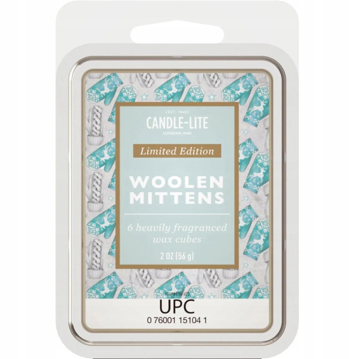  Scented wax woolen mittens candle-lite