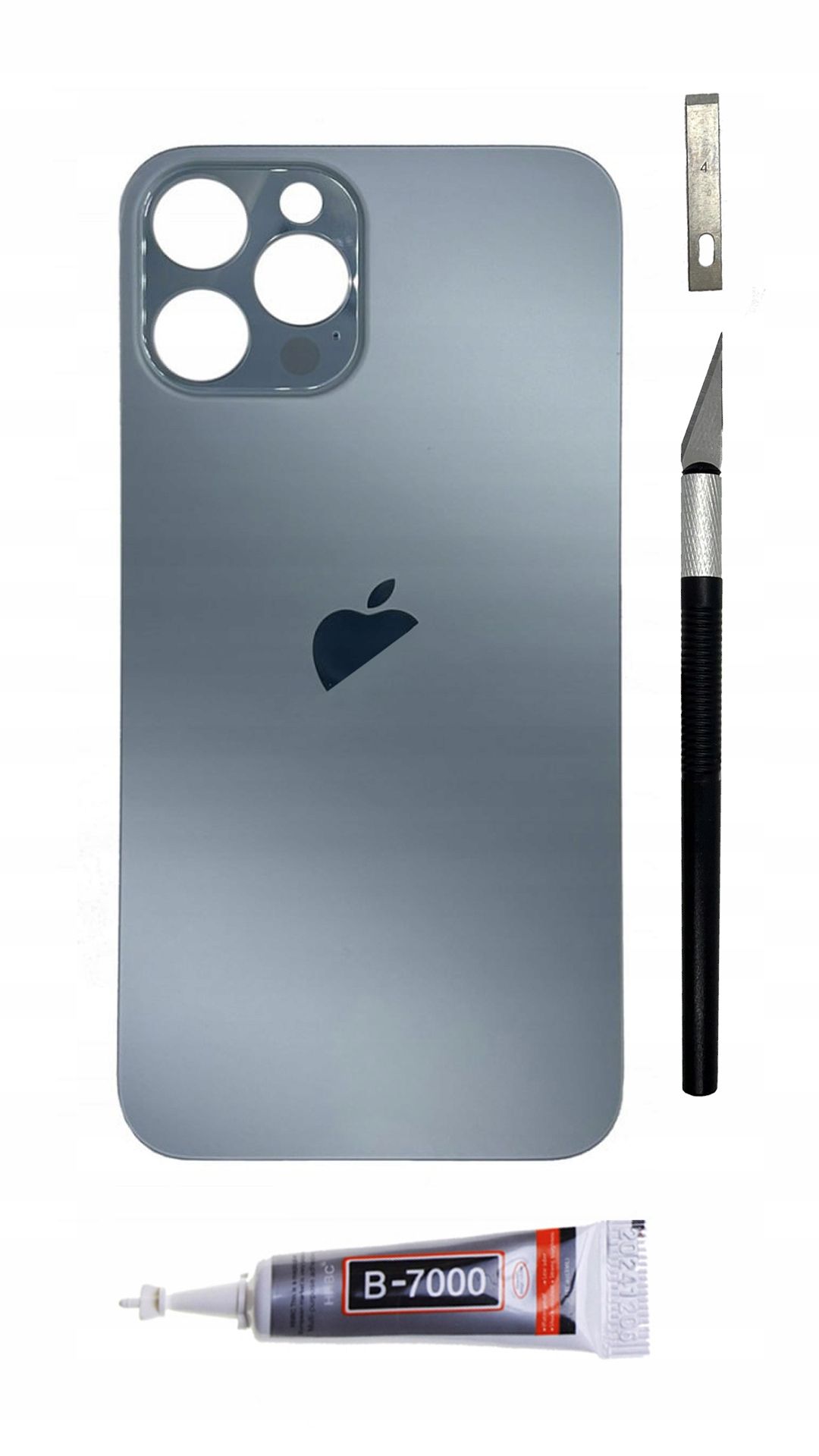  Oem galinis dangtelis grafito spalvos į "iphone" 12 pro big hole stiklas galiniai dangtis