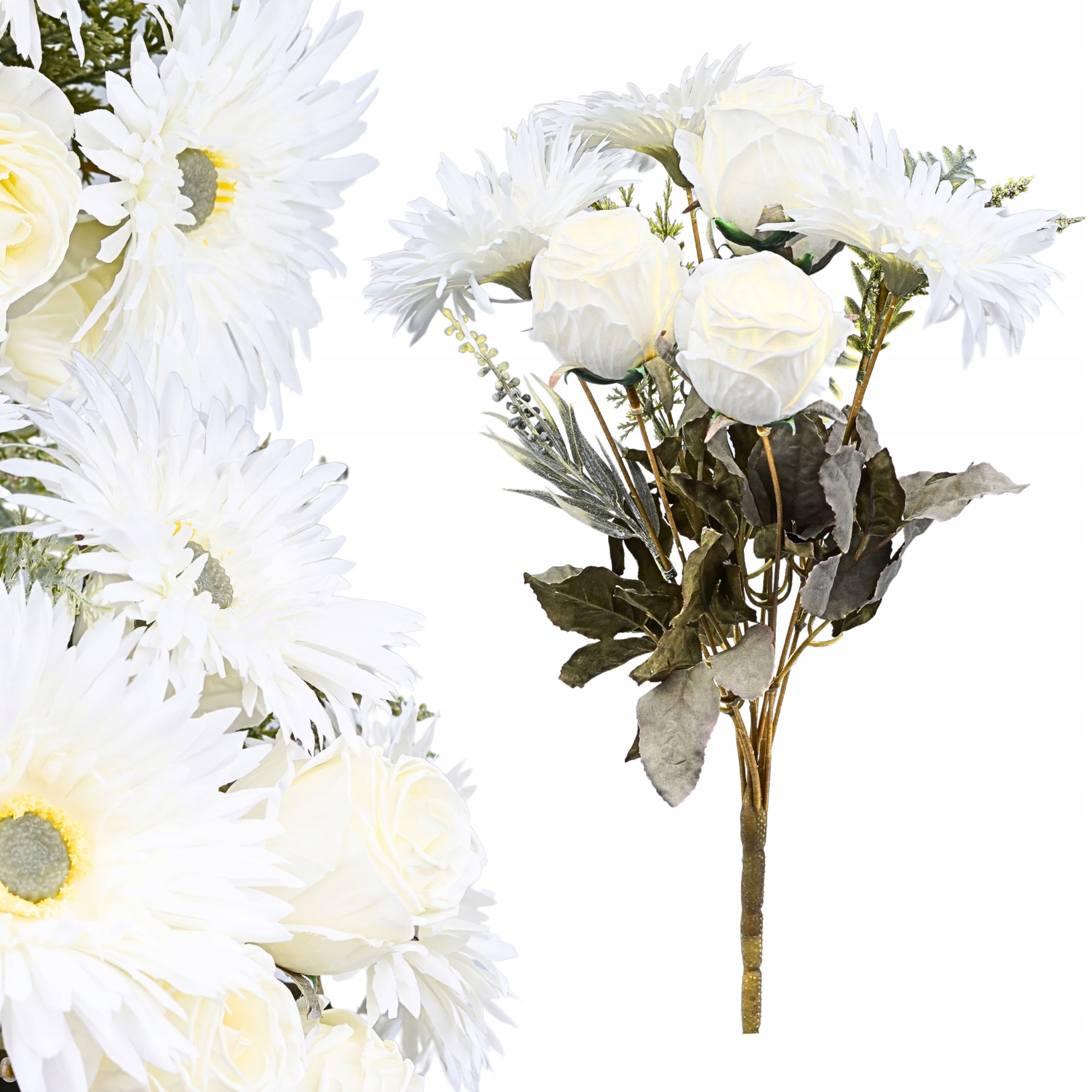  Mākslīgais zieds orhideja zars dekoratīvs rotājums florists pik 62cm