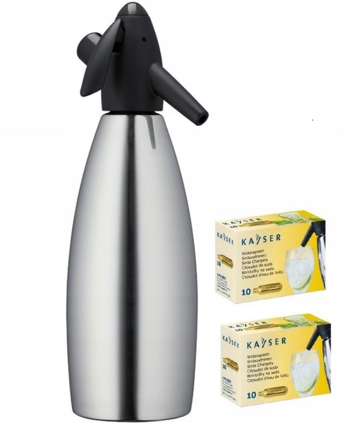  Sifonas sodos vandeniui kayser 1l. + 20 kulkos co2