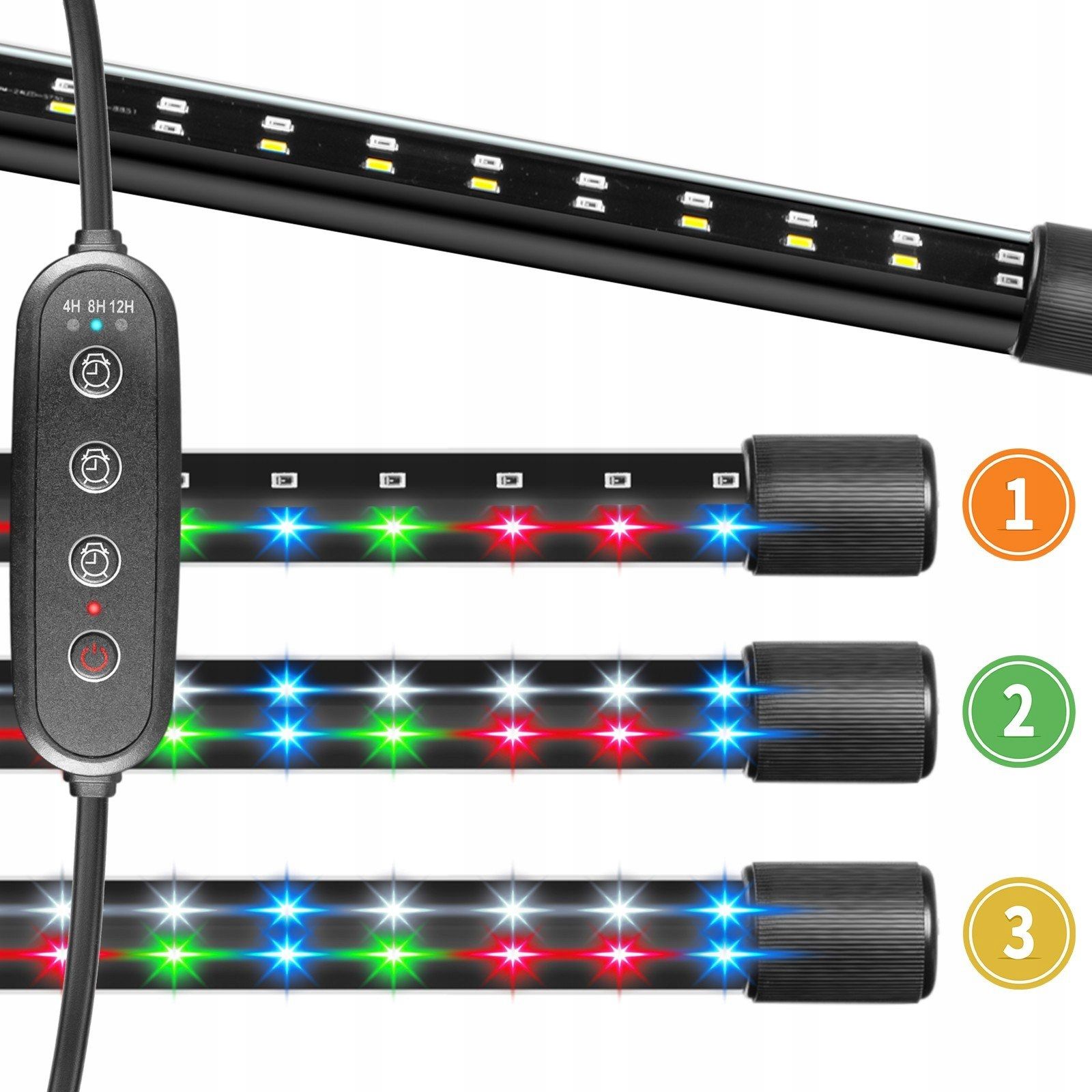  Led žiarivka pre akvárium 32cm rgb časovač sklo pevný kompakt ekonomický