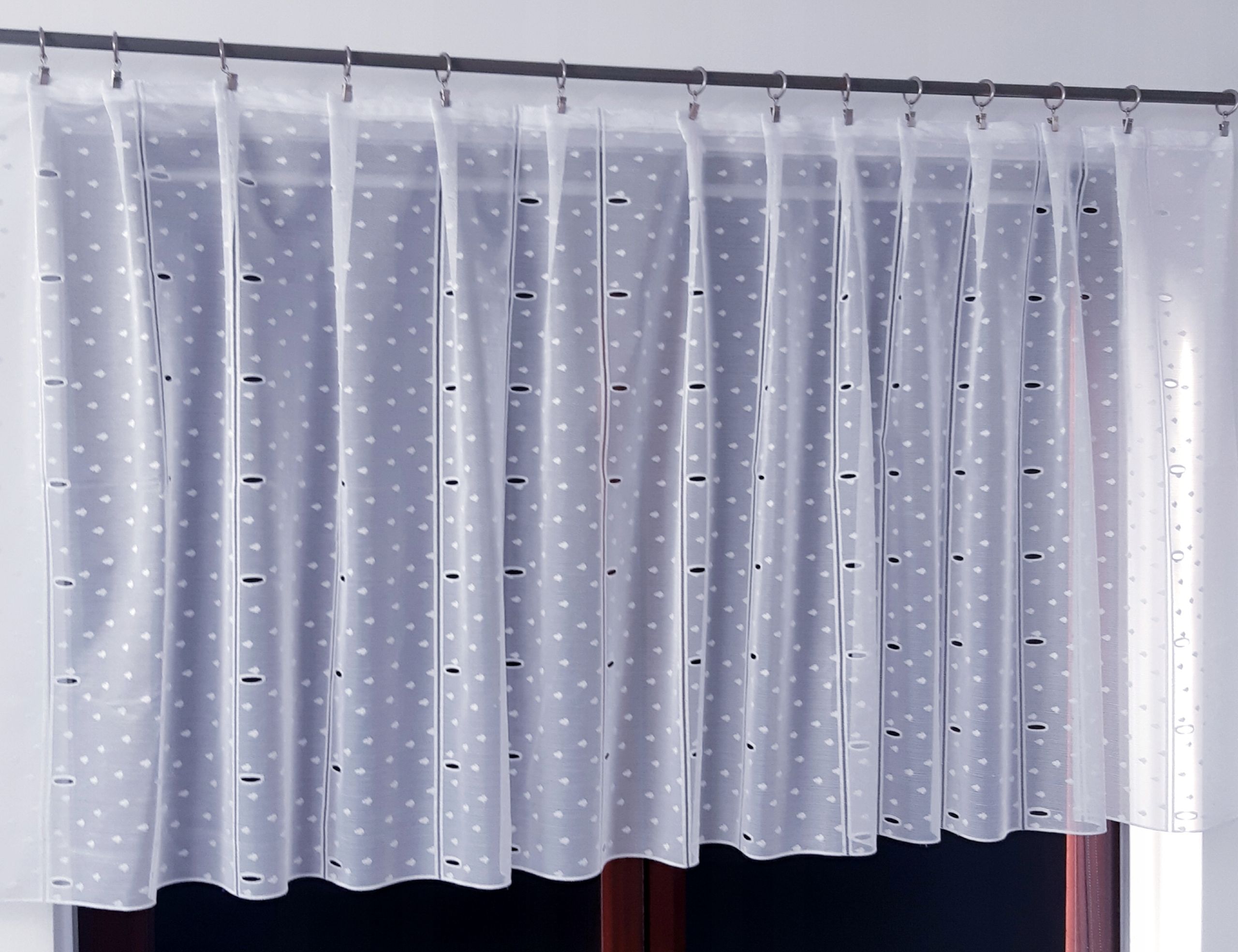  Užuolaida užuolaida stačiai žakardas baltas 250x250 cm