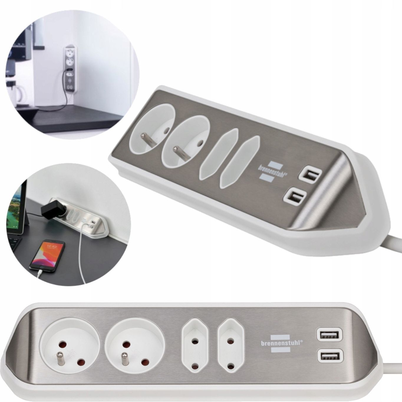  Nurgariba mööbli pistikupesa töölaua usb 3,1a pistikupesa nurgeline 4 pistikupesa