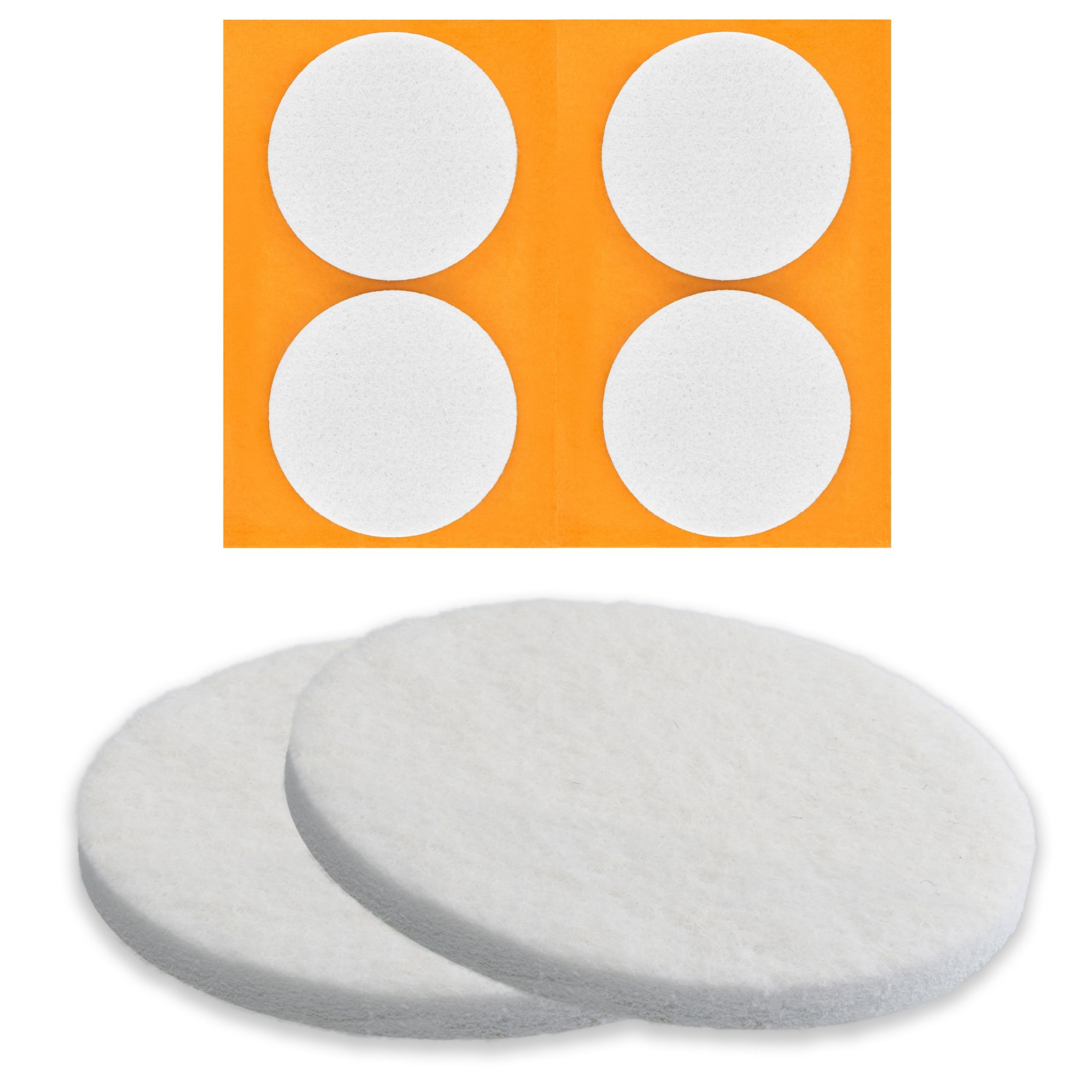  4 x samolepící plsť pro židle nohy nábytek - paluby ochranný fi 70 mm
