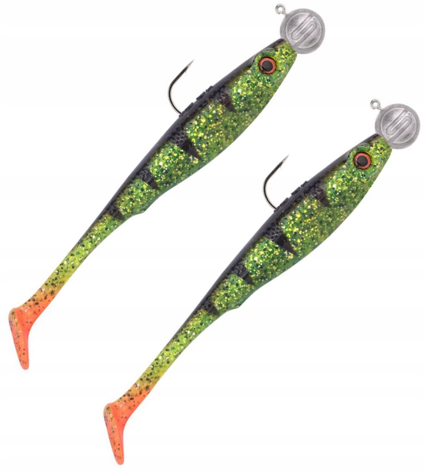  Guminiai uzbrojone 2 vnt. power catcher spro sn rigged pike 14cm!