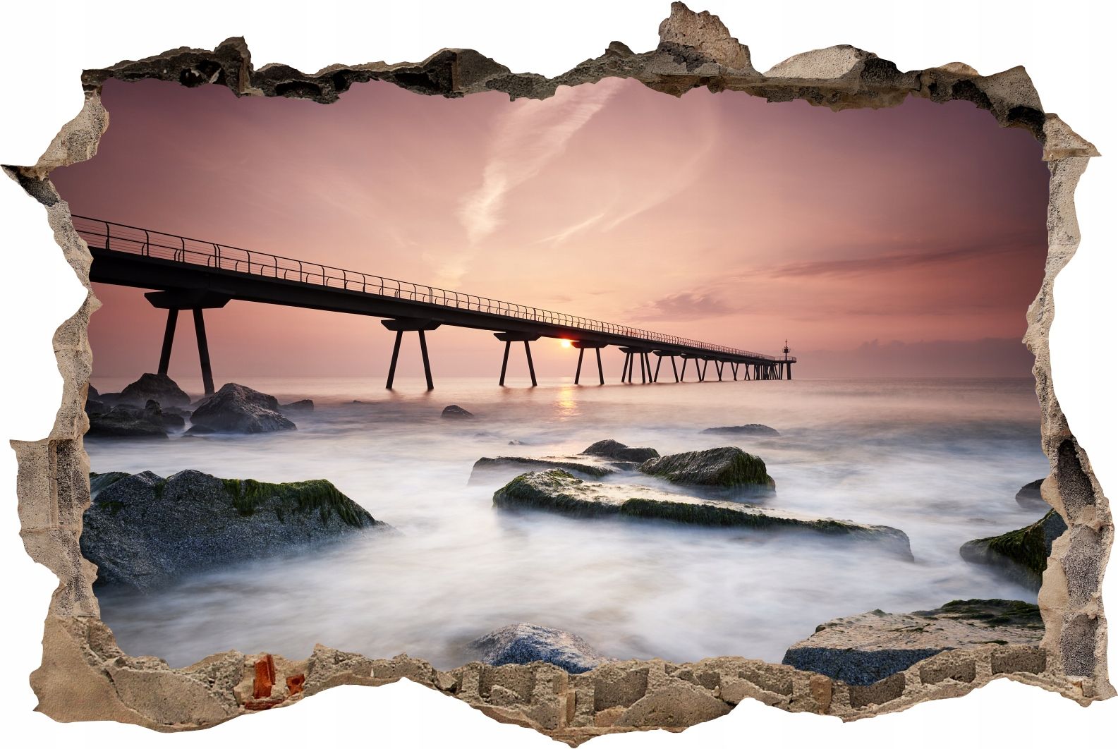 Fototapeedid auk 3d seinakleebis wodospady potok mets loodus