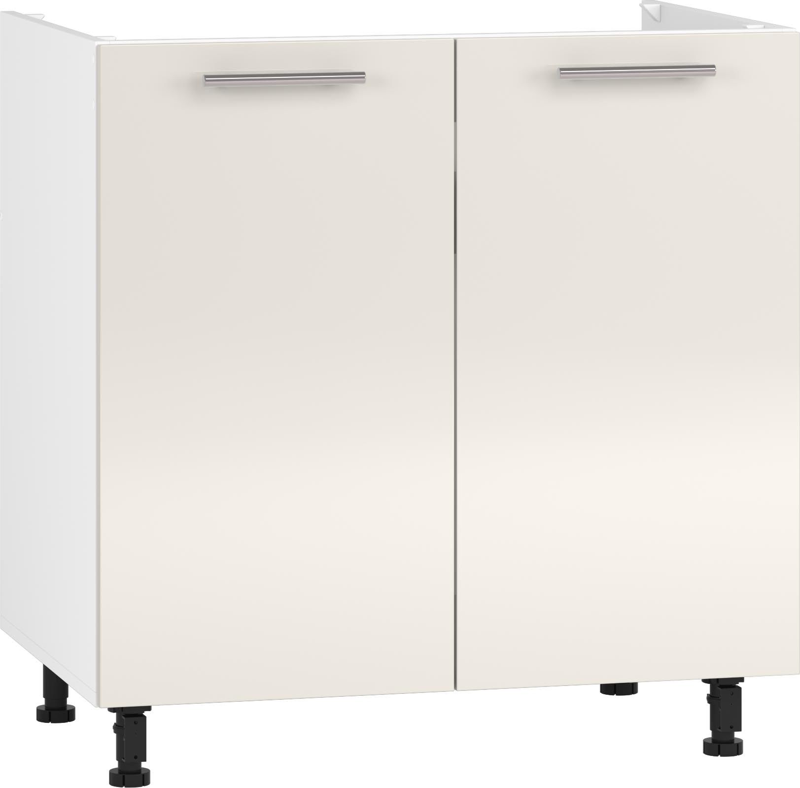  Unterschrank armatur für küche modular unter der spüle beige glosse vento dk-80/82