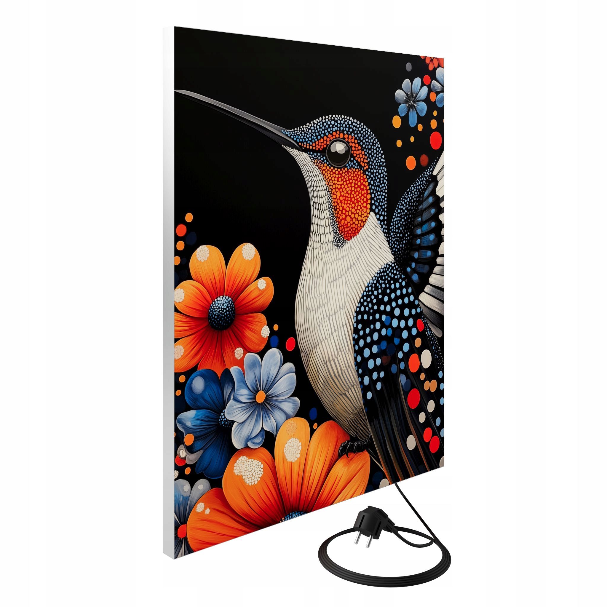  Sienas panelis ar led apgaismojumu 46 cm x 75 cm sēnes