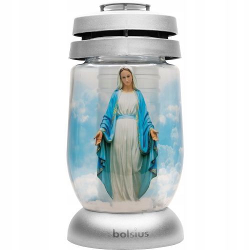  Glass grave candle bolsius all seasons multicolor - 3s maryja