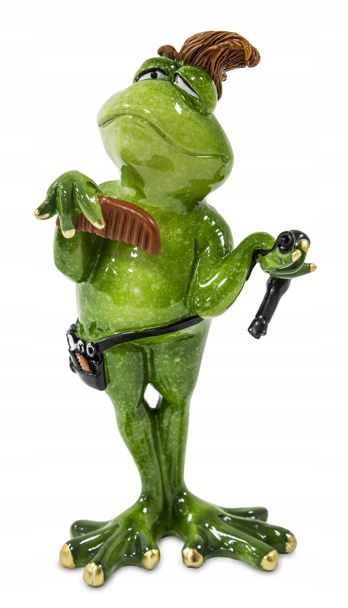  Figur frosch frosch auf rybach angler fischer geschenk