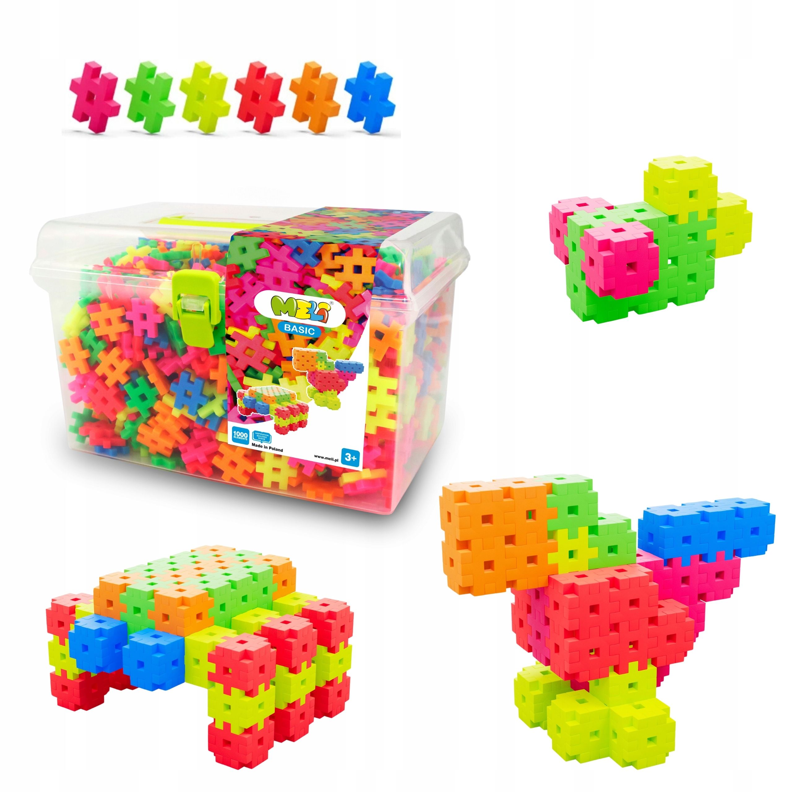  Strukturwaffelblöcke meli basic constructor travel box 250 el puzzle