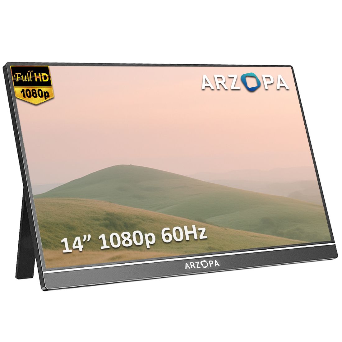  Monitorius full hd 17 colių nešiojamų matrica ips hdr srgb 60hz usb-c mini hdmi