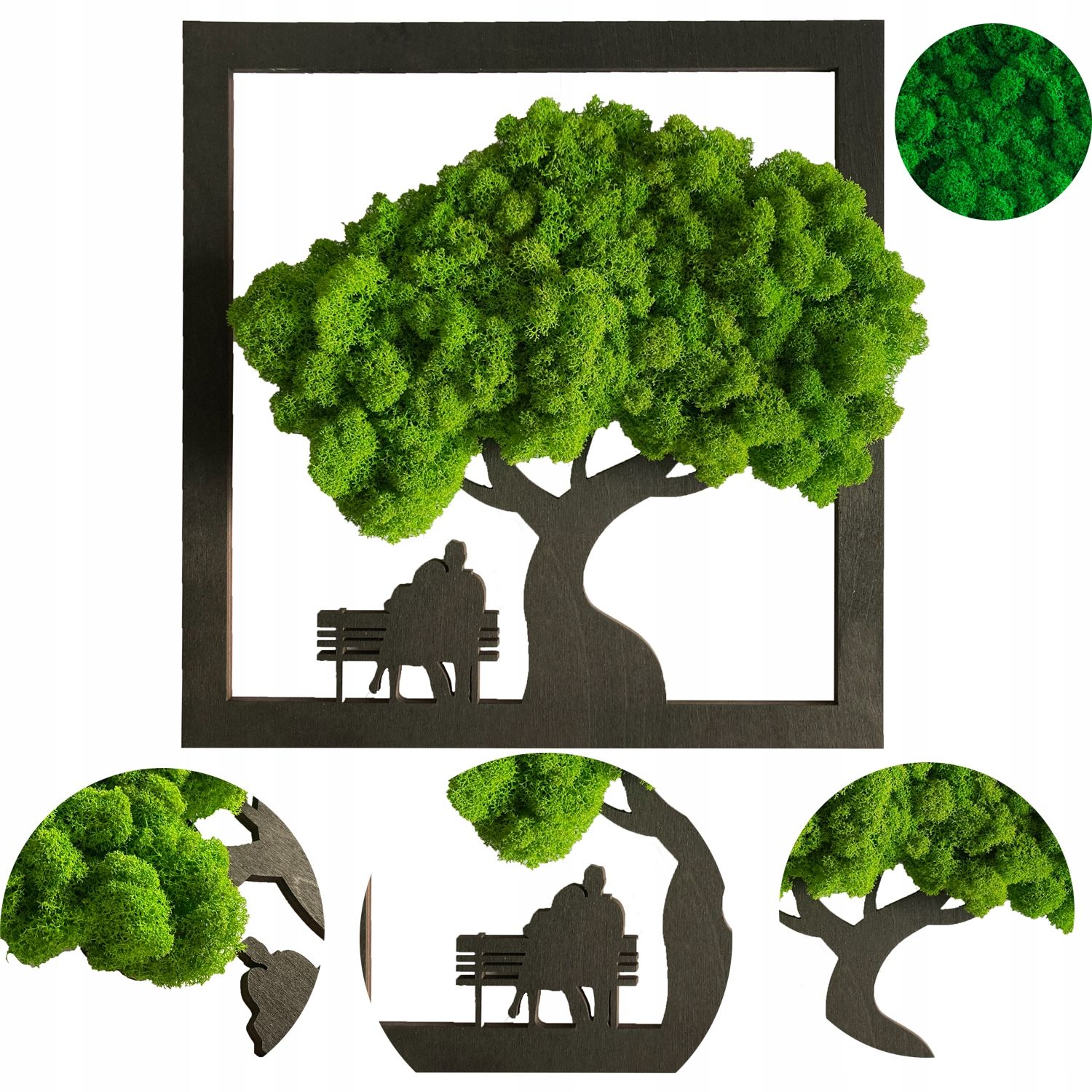  Malování s mech mech chrobotek strom štětina bonsai nástěnná dekorace 20