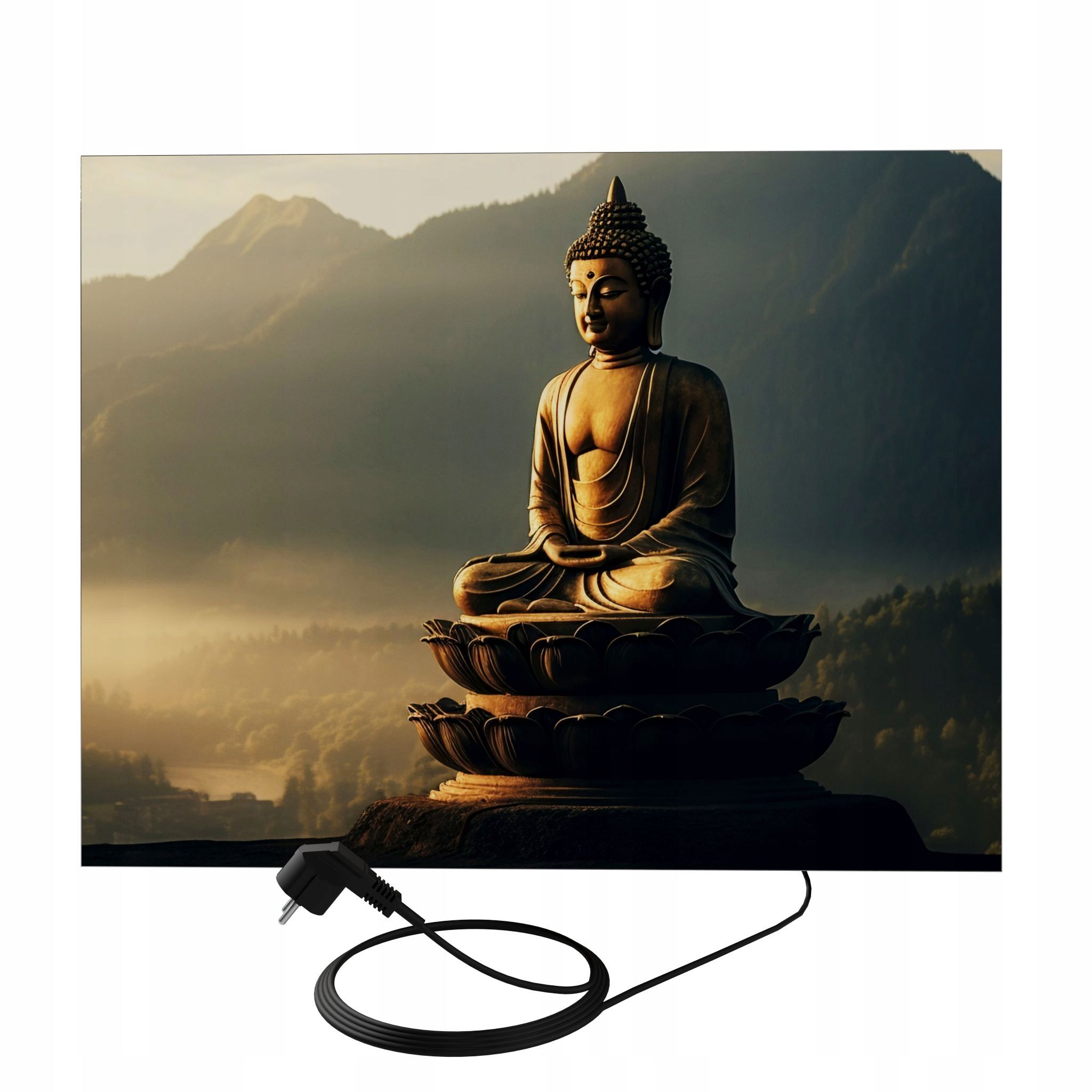  Sienas panelis ar led apgaismojumu 46 cm x 75 cm sēnes