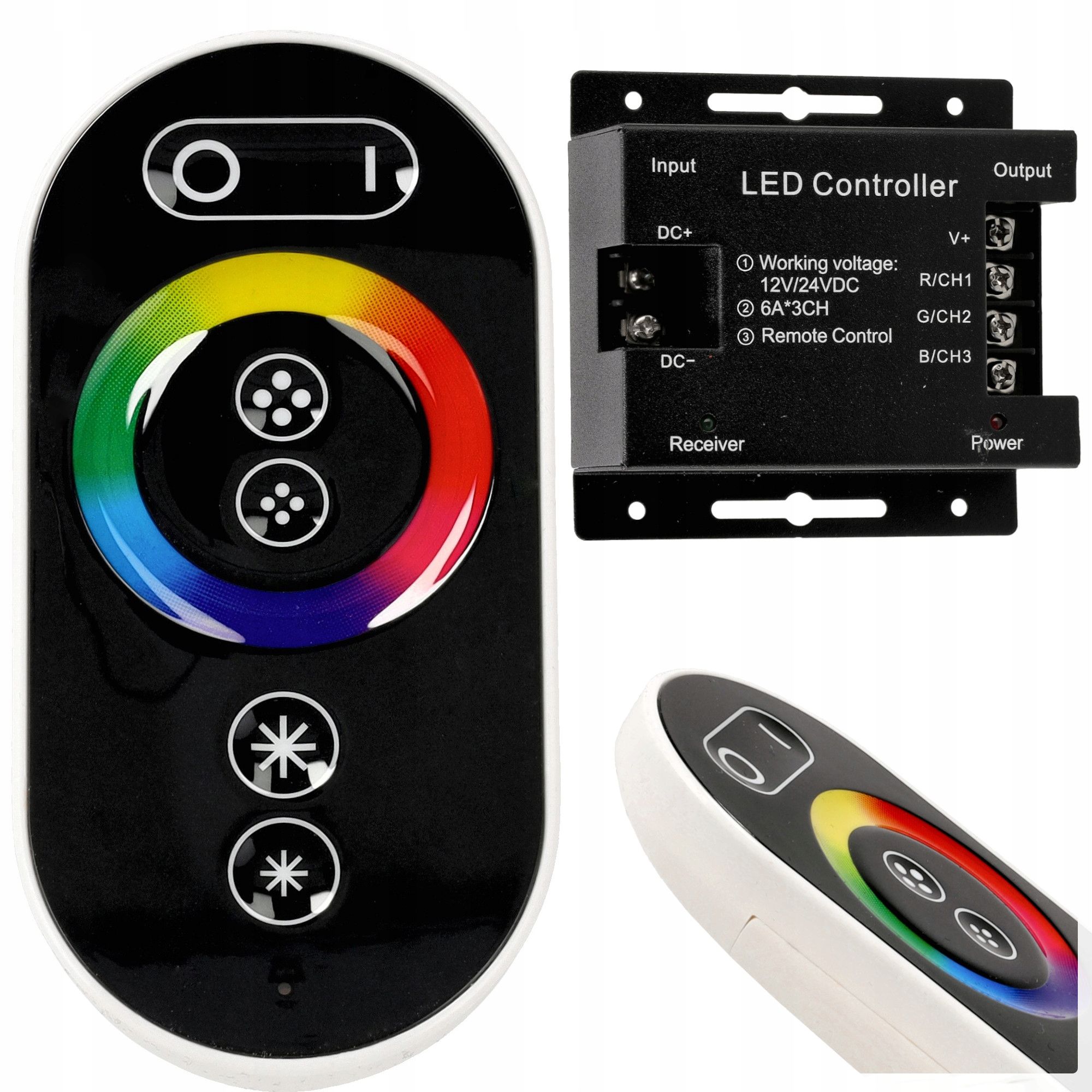  Valdiklio led juostos rgb smart tuya 5-24v 6a dc programėlė mobilus