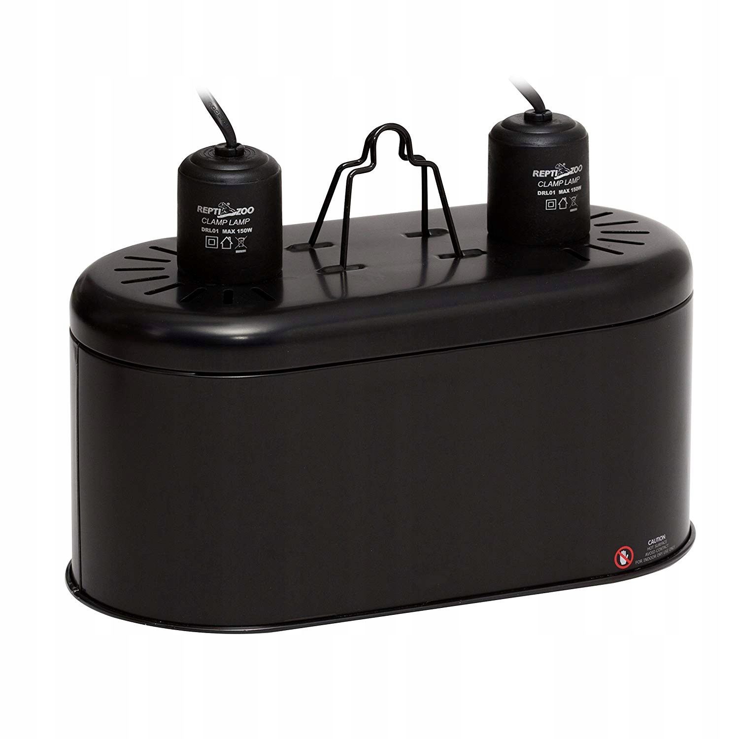  Dvojnásobek svítilna rám sodík žárovky topení uvb e27 2x40w 80w terárium