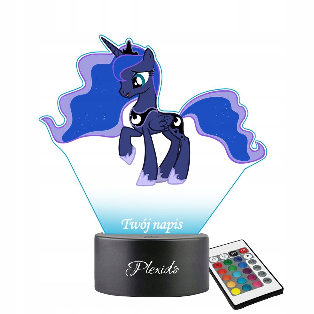 Öine valgus trükiga uv led muinasjutt lastele my little poni daamid