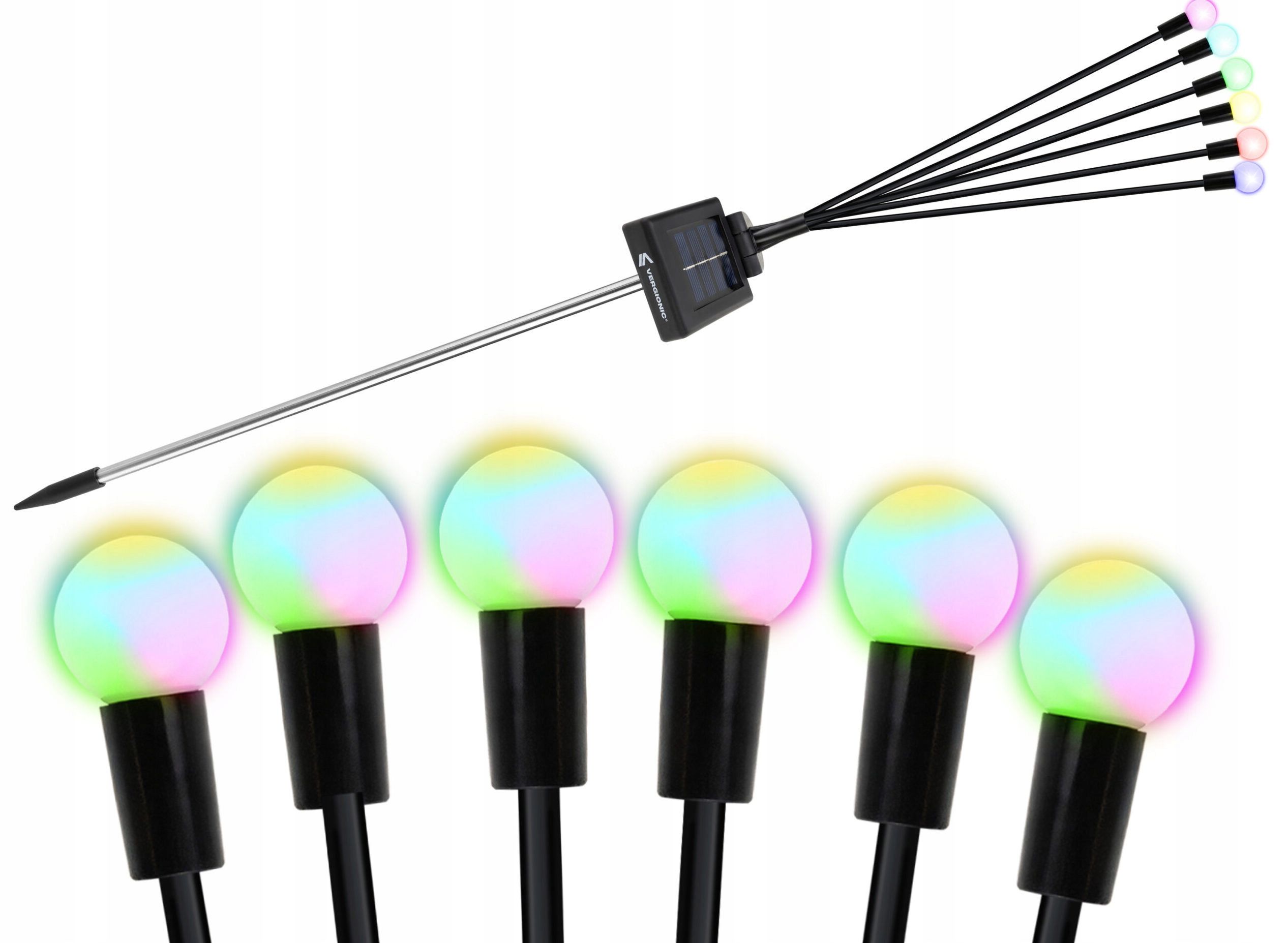  6x saulės energija įkraunamas šviestuvas sodas led impaled sodui cottage žibintas lemputės solar